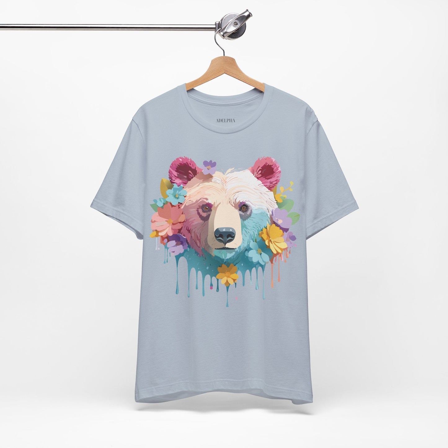 Bear Graphic Tee By Adelpha Unisex Short Sleeve Shirt Vintage Inspired Artwork