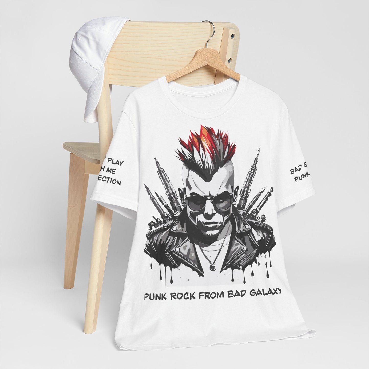 Punk Rock Tee Shirt Made To Order 100 Percent Cotton Lightweight Printed In USA Free Shipping
