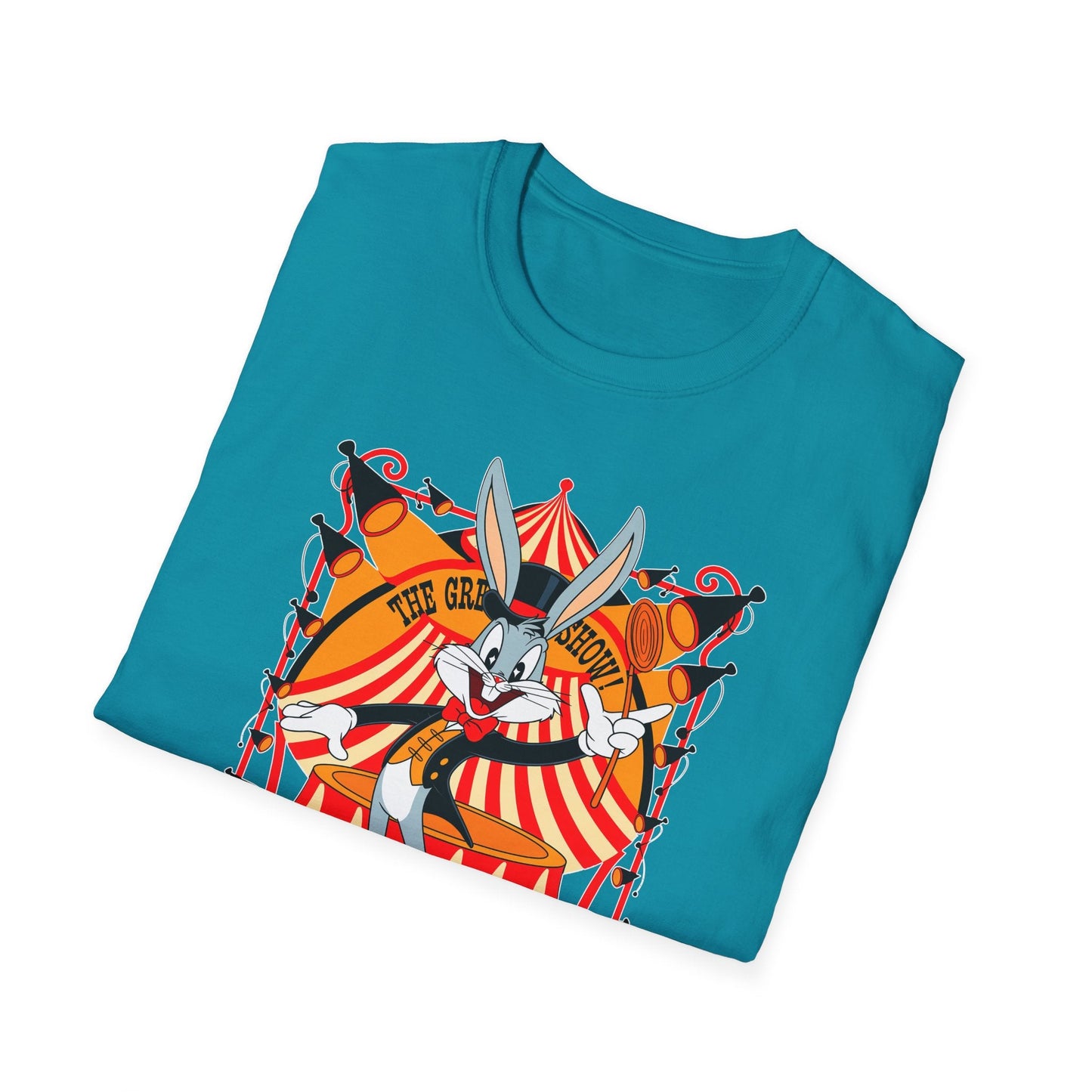 Bugs Bunny Unisex Shirt Gildan Softstyle Tee Cartoon Graphic Design 100 Percent Cotton