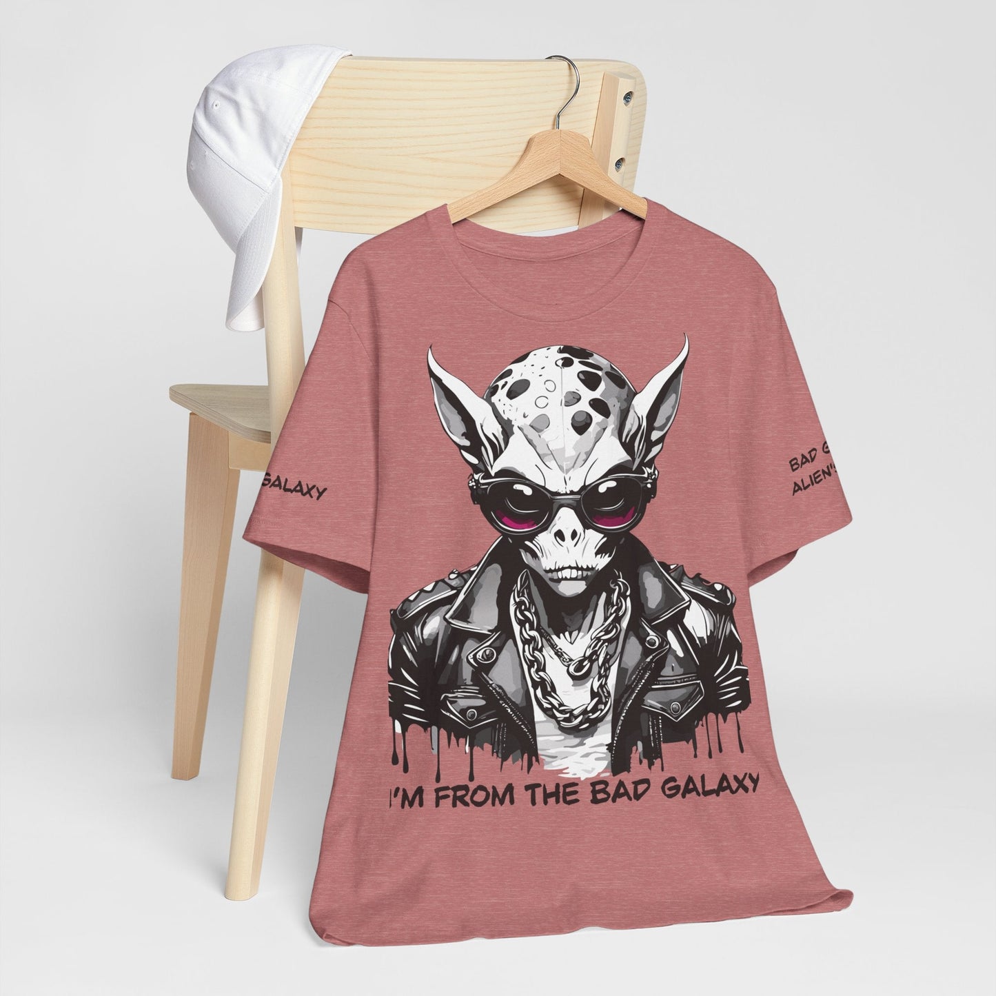 Alien Tee Shirt From Bad Galaxy 100 Cotton Made To Order With Eco Friendly Inks USA