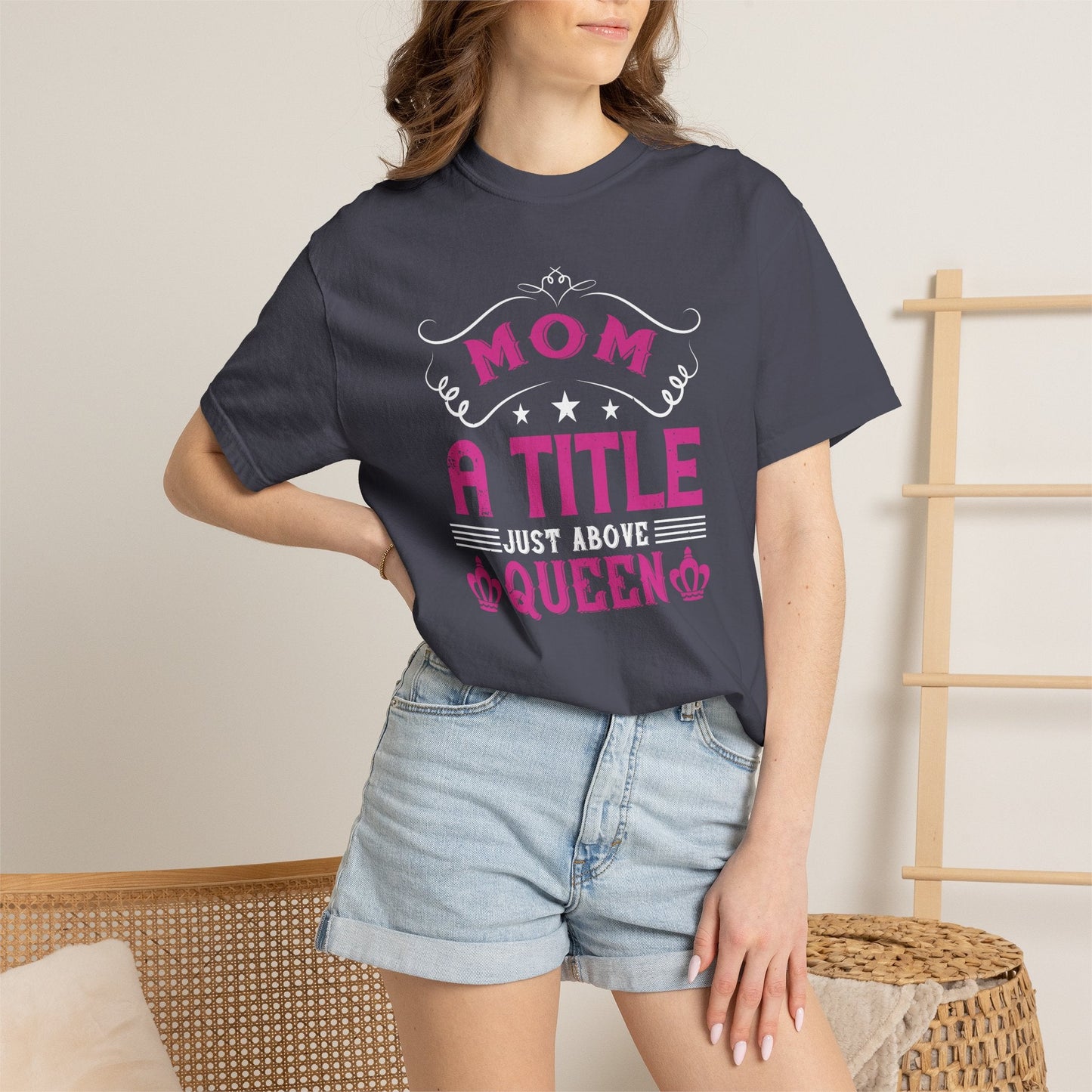Mom T-shirt Mother Day Mama Tee Unisex Comfort Colors Garment-Dyed Cotton h78
