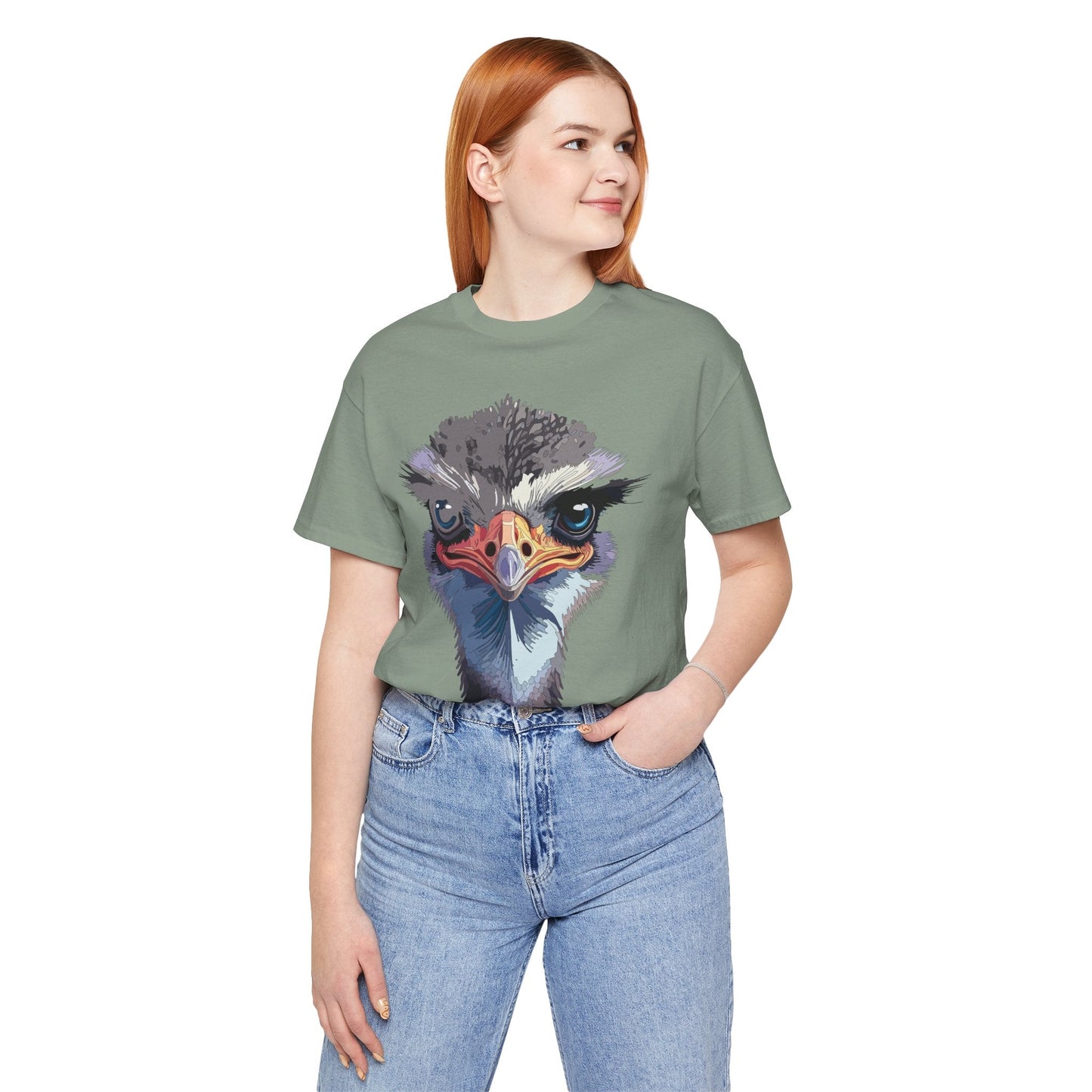 Unisex Animal Tee Shirt With Art Design Wild Animals Shirt Gildan Softstyle 64000