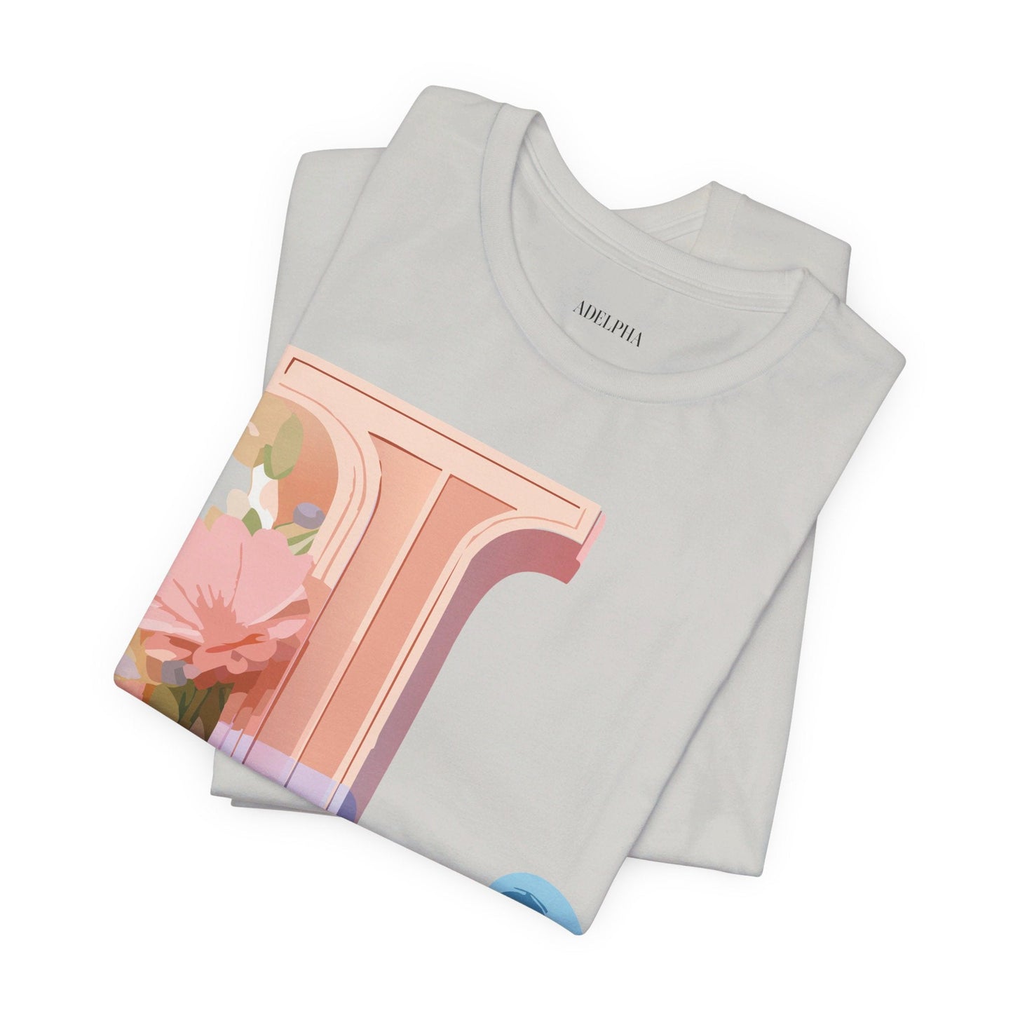 Letter L Shirt Unisex Graphic Tee Vintage Inspired Artwork By Adelpha For Everyday Style