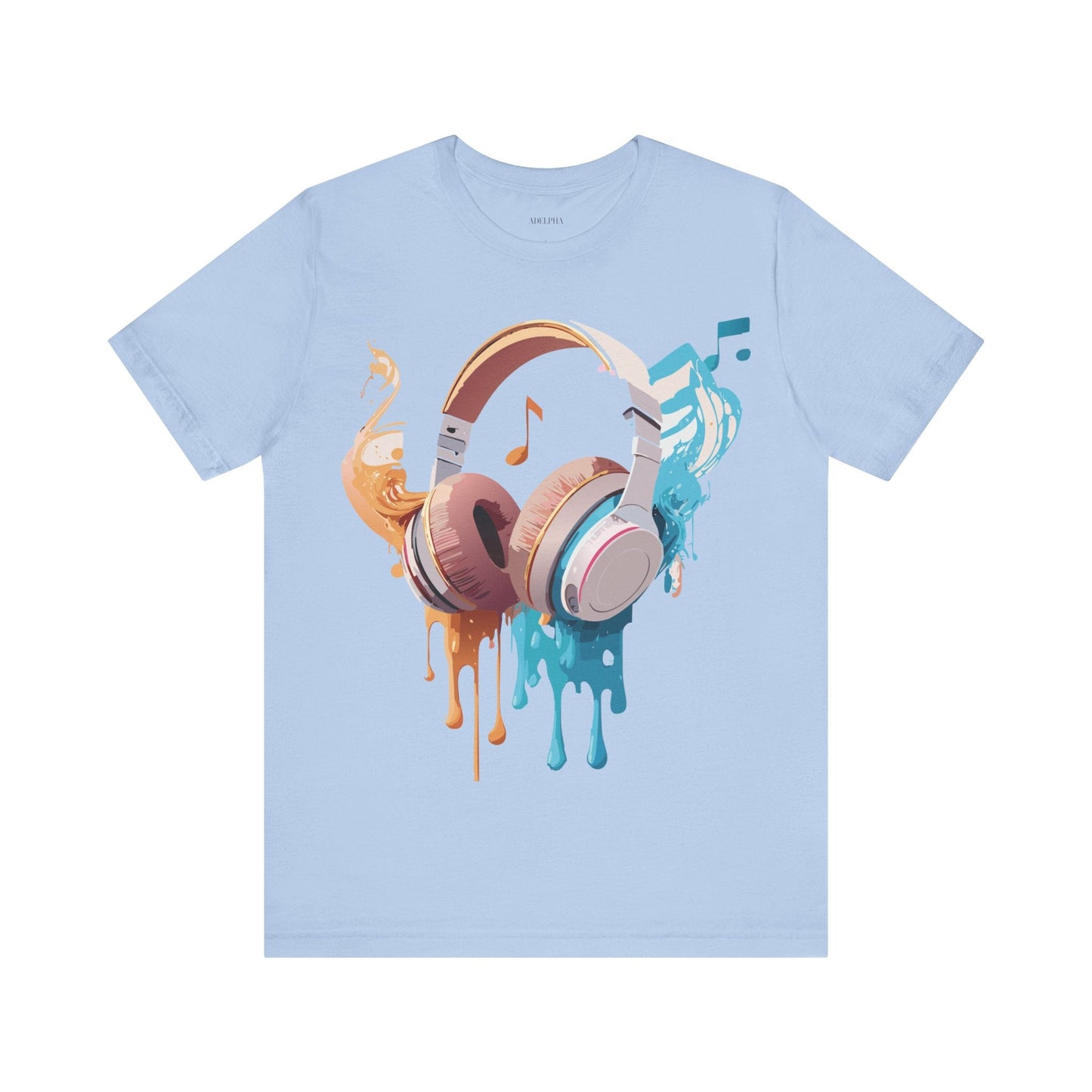 Unisex Graphic T Shirt With Vintage Music Inspired Artwork From Adelpha Short Sleeve Tee