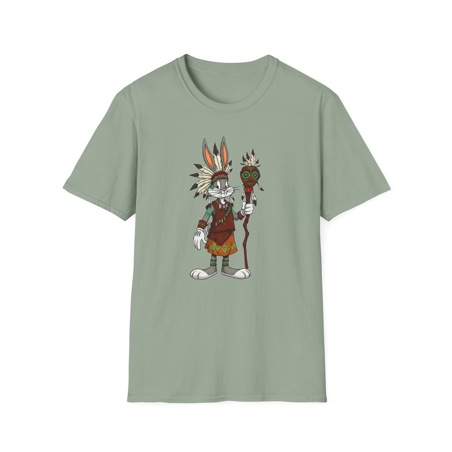 Bugs Bunny T Shirt Unisex Cartoon Character Design Gildan Softstyle 64000 Tee All Sizes