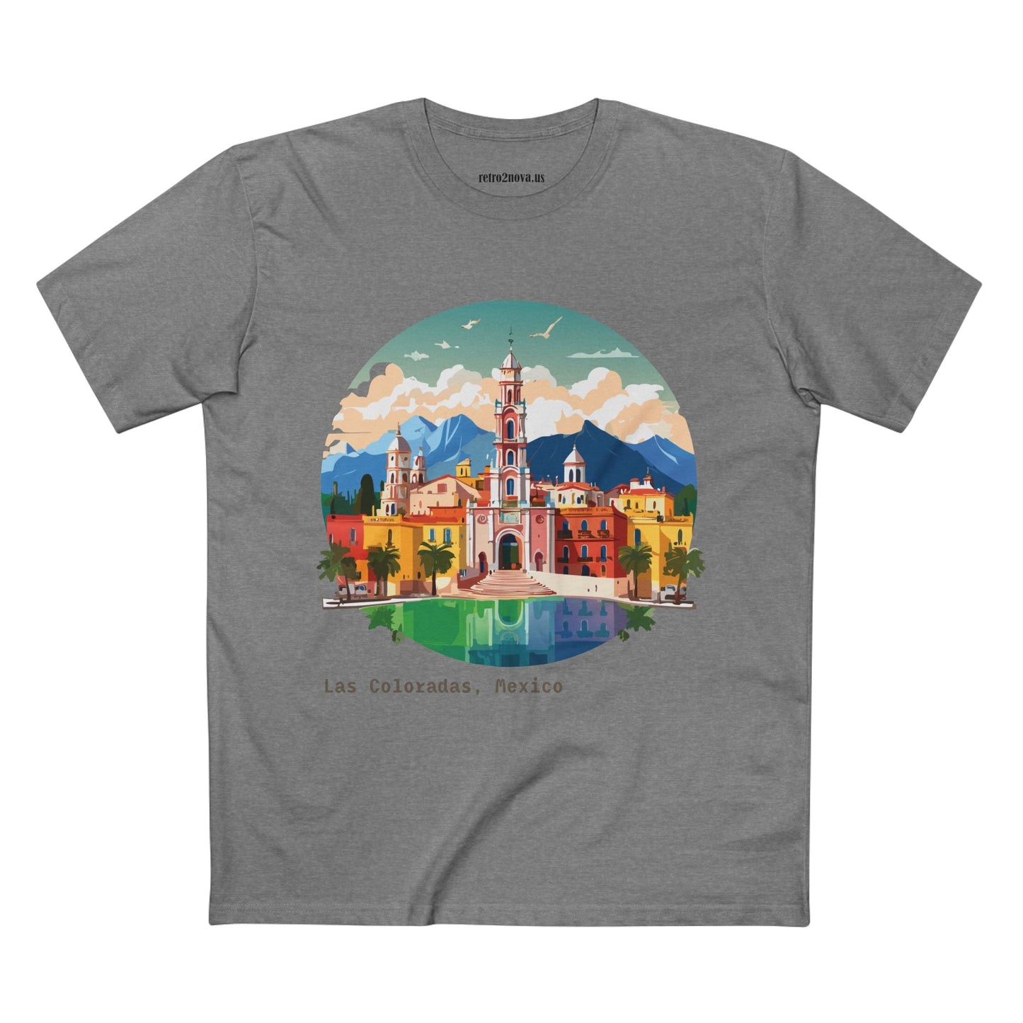 Travel Shirt for Mexico Tourists Unisex Premium Cotton Art Tee by Retro2Nova Original Art Design
