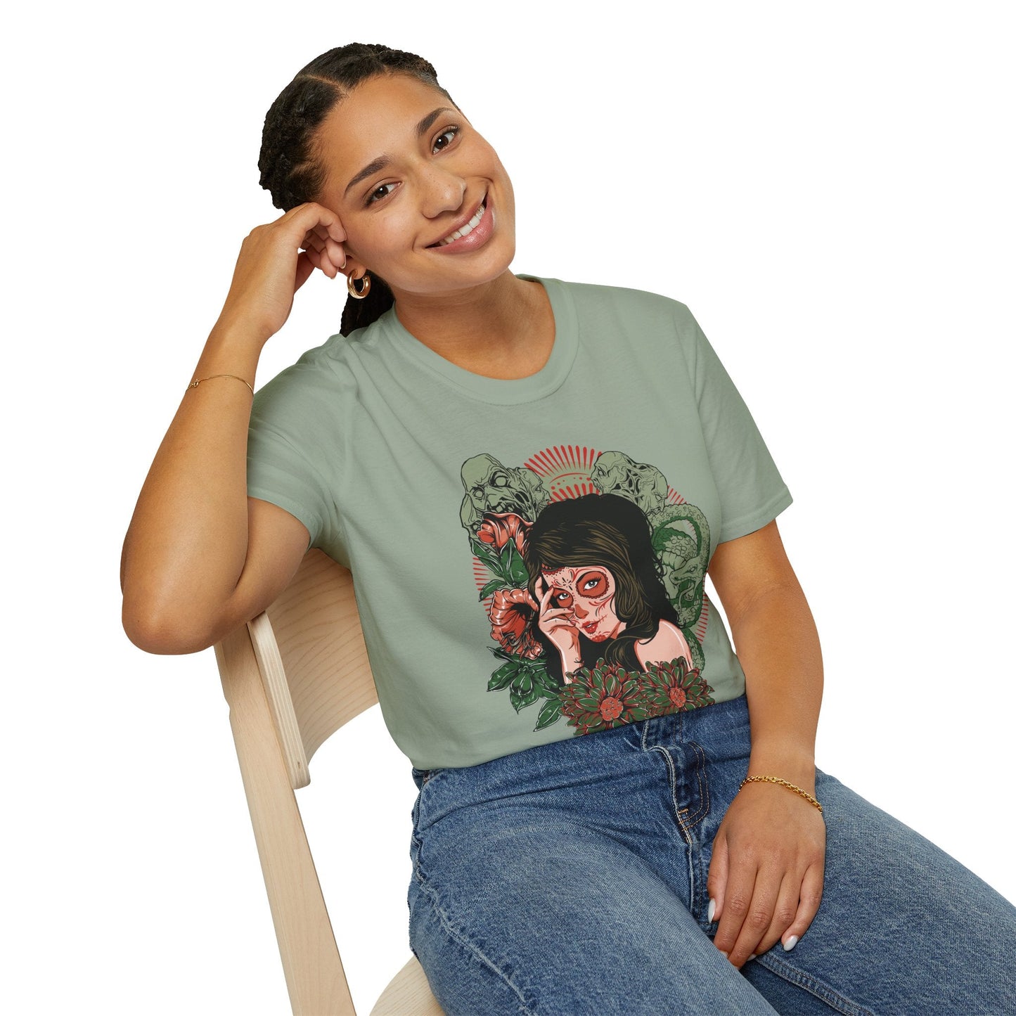 Art Design Graphic Tee Shirt Unisex Softstyle Cotton Art Shirt for Graphic Lovers