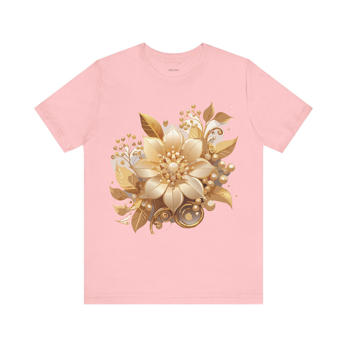 Jewelry Graphic Unisex Cotton Bella+Canvas Tee with Gemstones Art Design m24