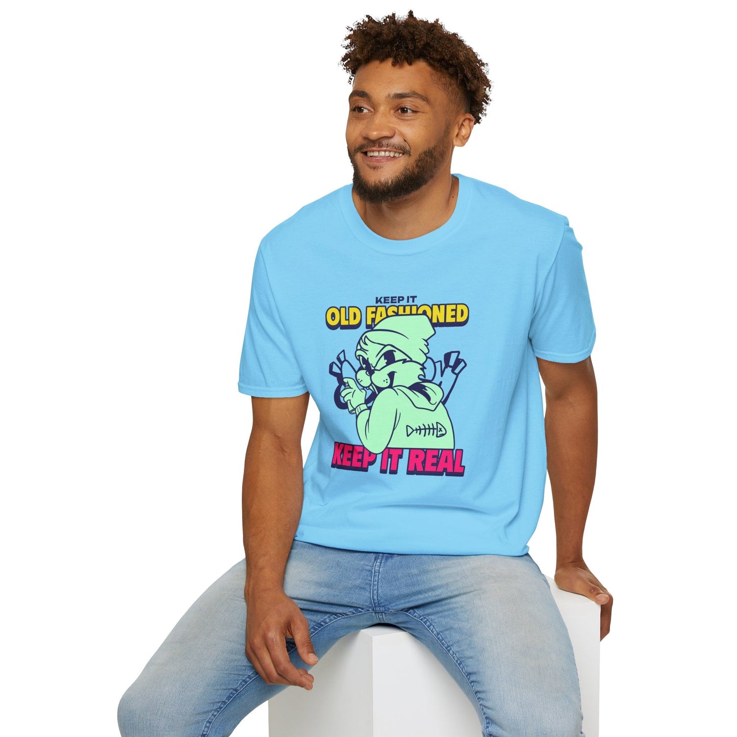 Funny Animals Tees Unisex T Shirt Gildan Softstyle 64000 100 Percent Ring Spun Cotton