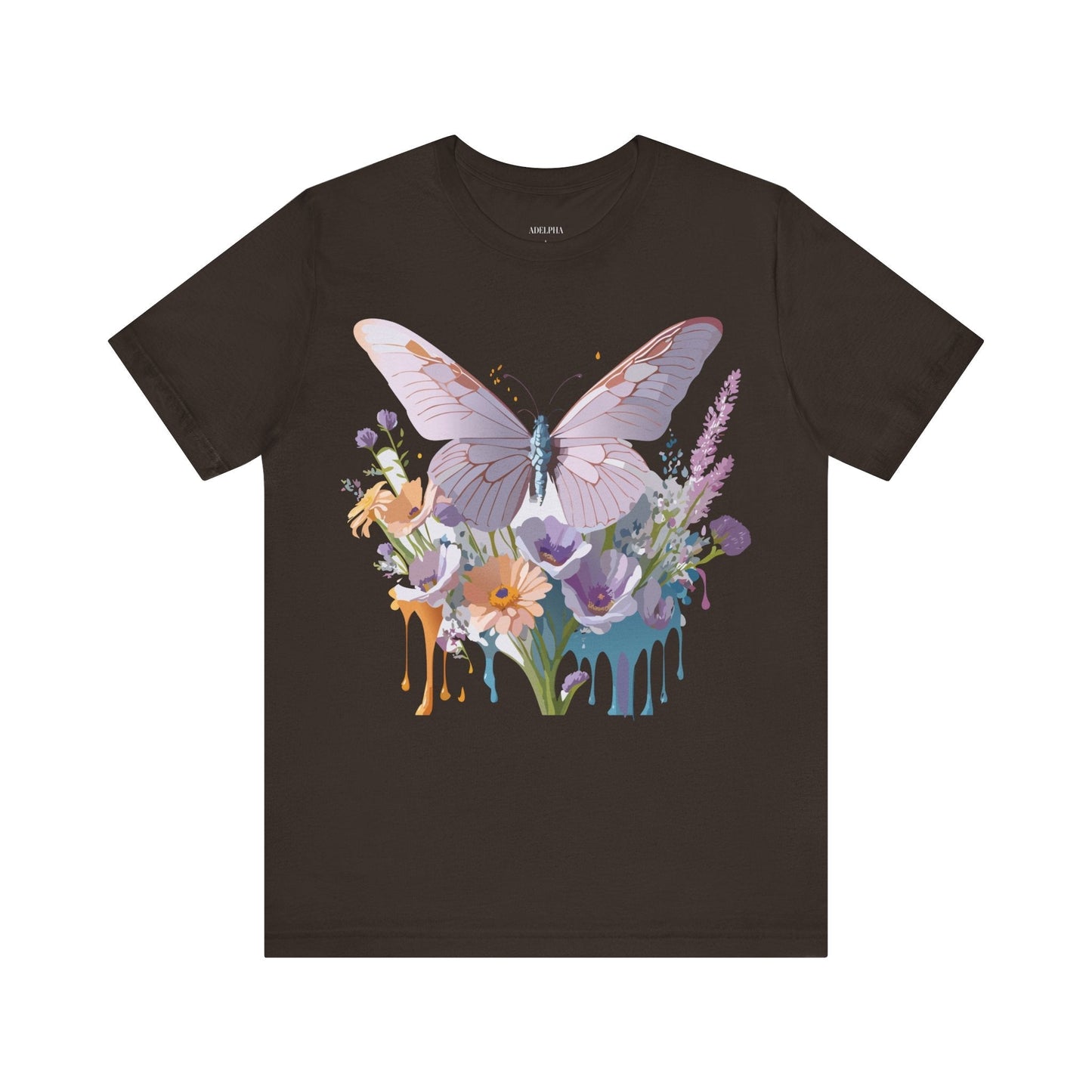 Butterfly Graphic Tee Unisex Short Sleeve Vintage Artwork By Adelpha