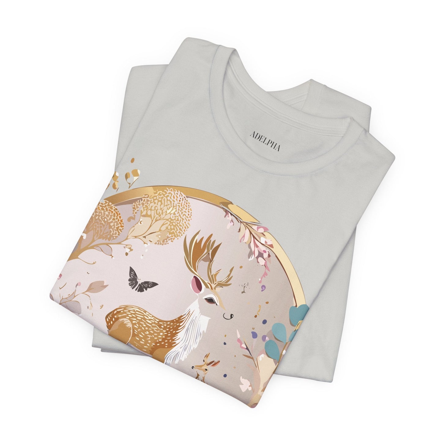 Medallion Graphic Unisex 100 Cotton Vintage Animal Medal Artwork Tee 13