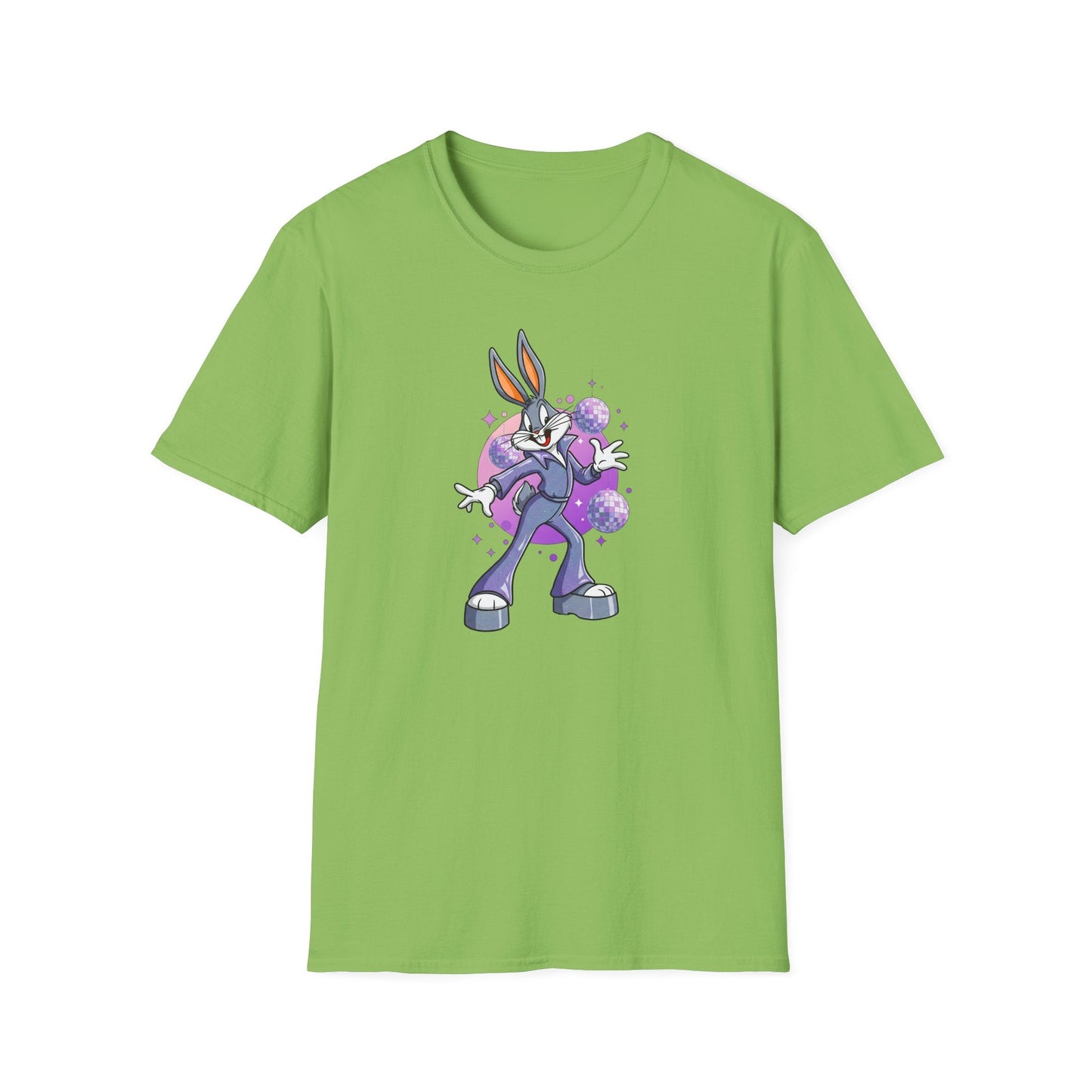 Bugs Bunny Unisex T Shirt Cartoon Animation Tee Gildan Softstyle 64000 Cotton Tee