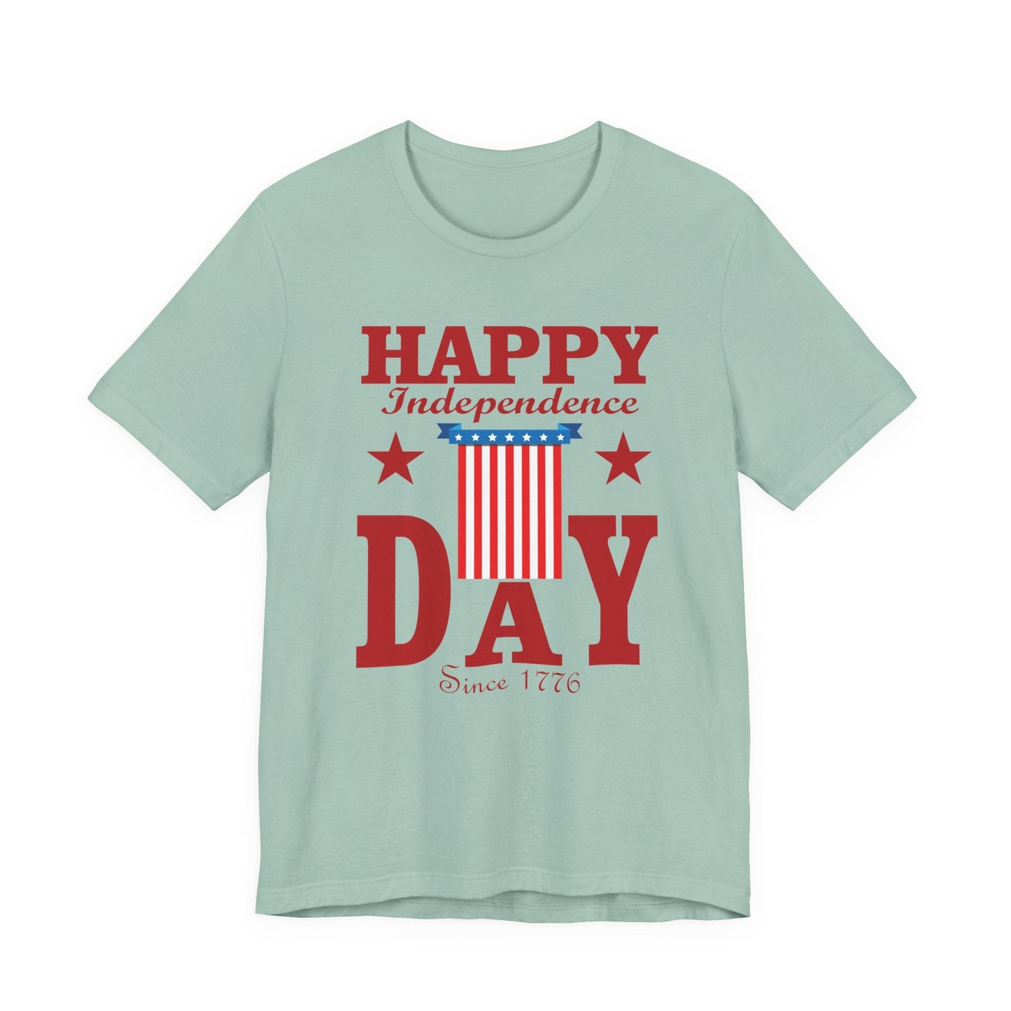 Happy Independence Day Graphic Unisex Cotton T-Shirt 018