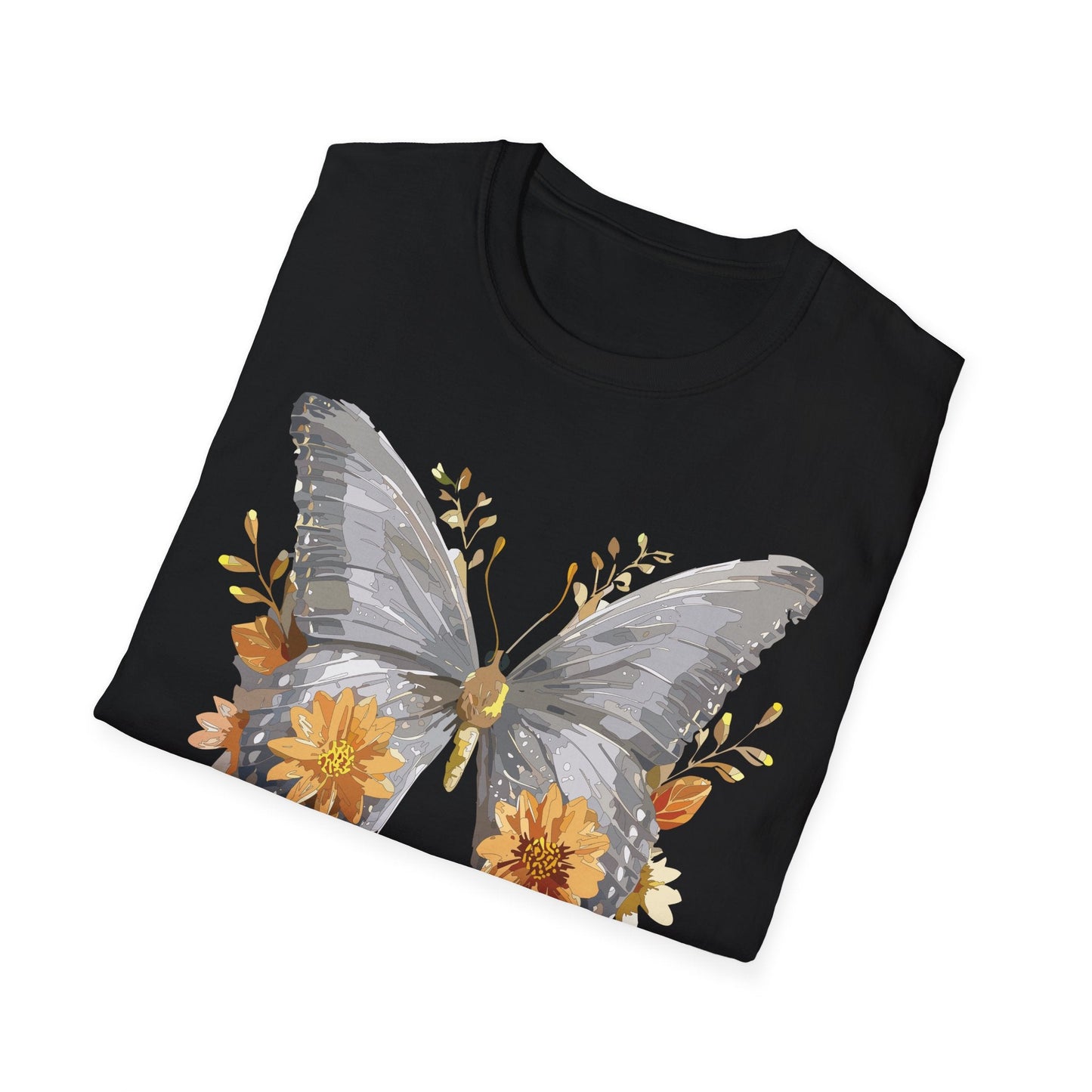 Butterfly T Shirt For Unisex Gildan Softstyle 64000 Cotton Comfort Monarch Design Tee