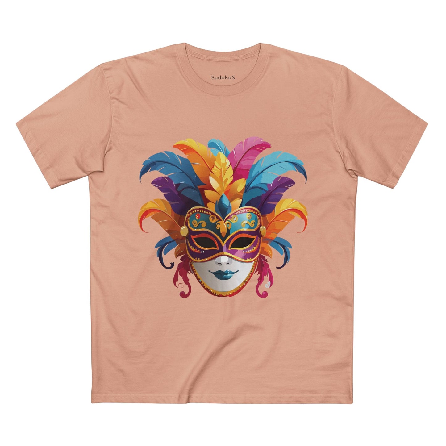 Mask Graphic Unisex 100 Cotton Staple Tee 13