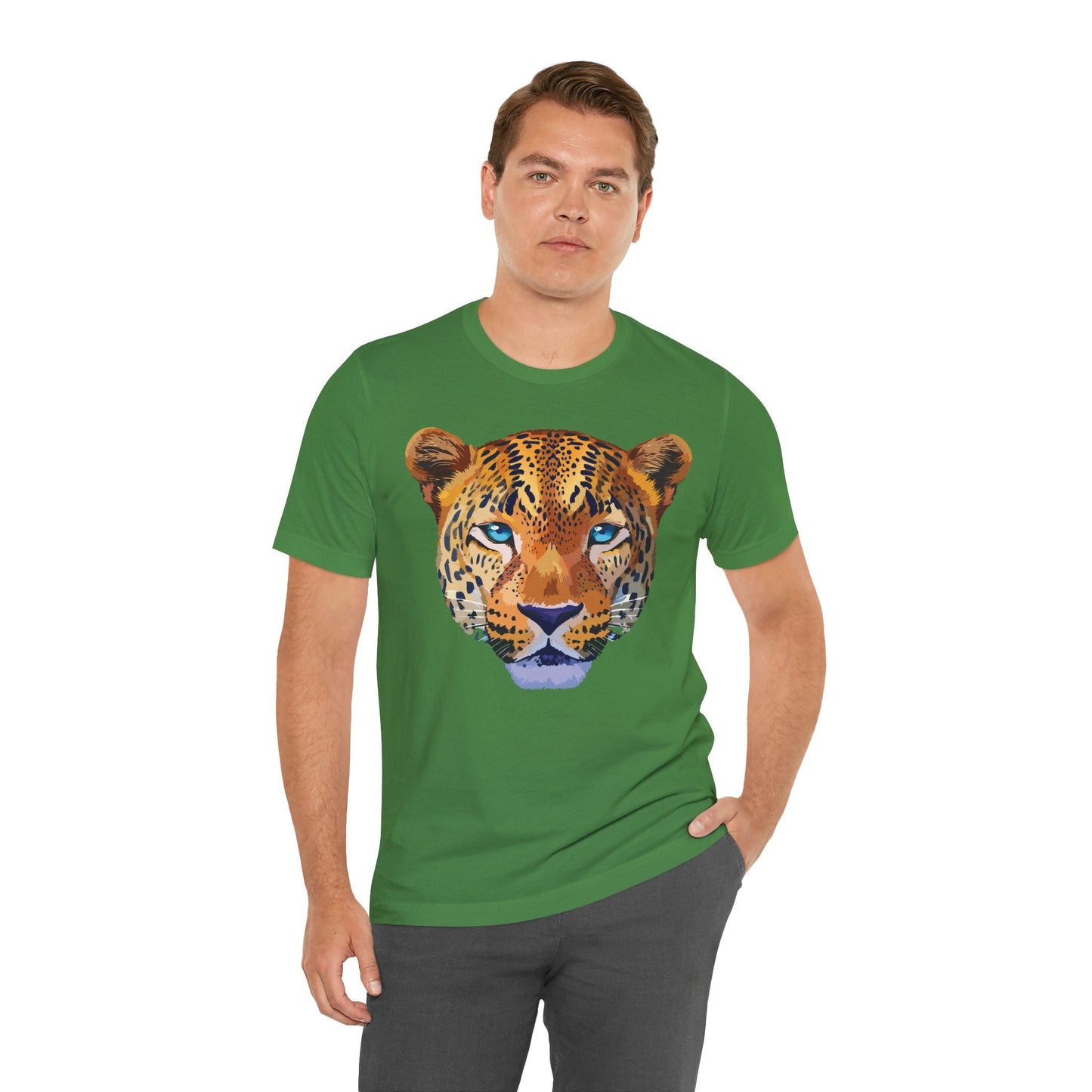 Unisex Animal Print Tee Shirt With Art Design Wild Animals Graphic Tee For Everyday Wear