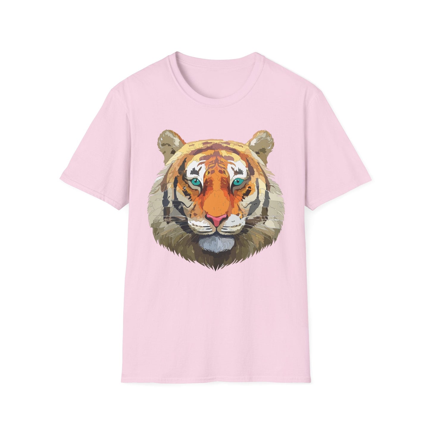 Tiger Shirt Unisex Animal Tee Gildan Softstyle 64000 Cotton Tee