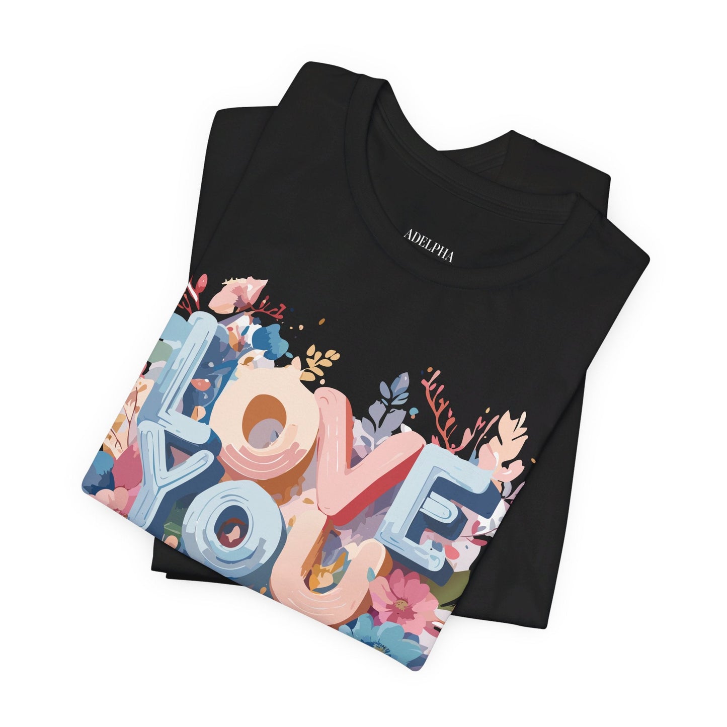 Valentine Graphic Tee Unisex Short Sleeve Art Design By Adelpha Vintage Inspired Tee