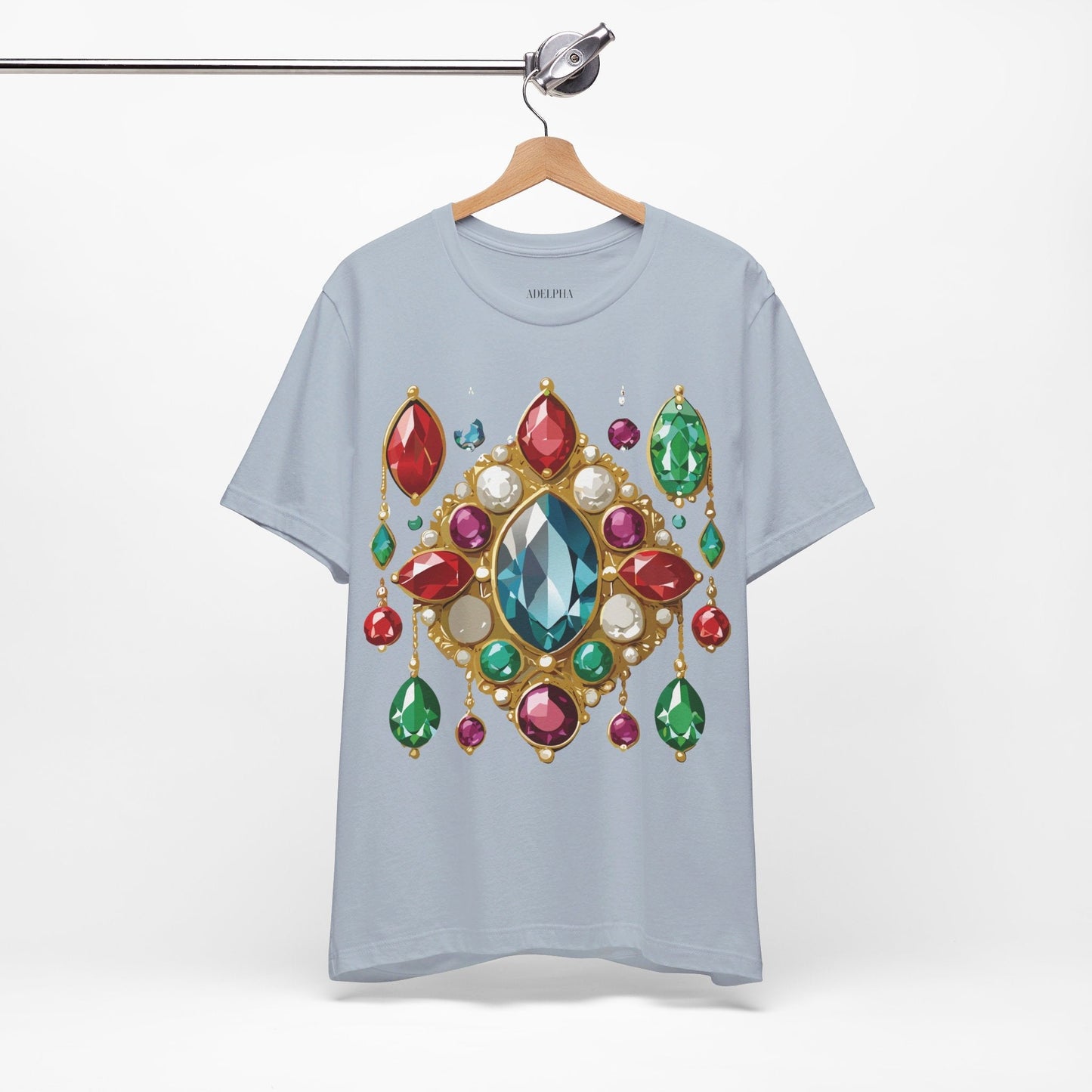 Jewelry Graphic Unisex 100 Cotton Vintage Treasure Art T-Shirt 44