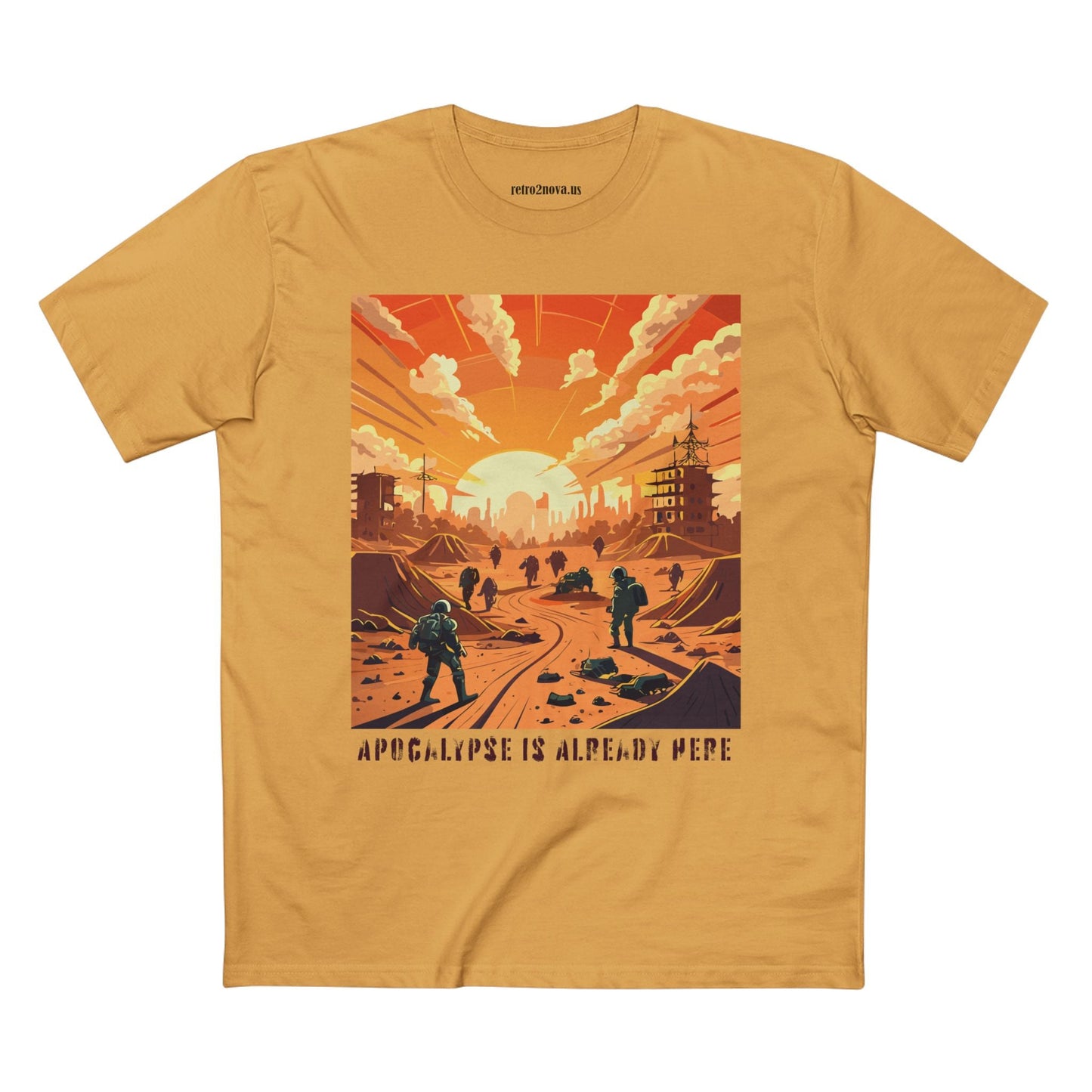 Cataclysm Doomsday Shirt Unisex Premium Cotton Tee With Original Art Retro2Nova Design