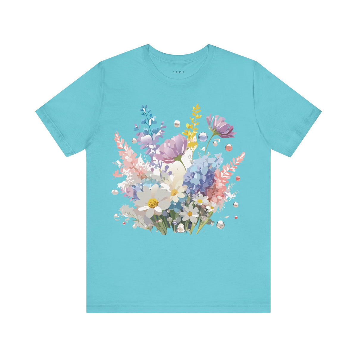 Floral Graphic Tee Shirt - Bella+Canvas Unisex 100 Cotton 6