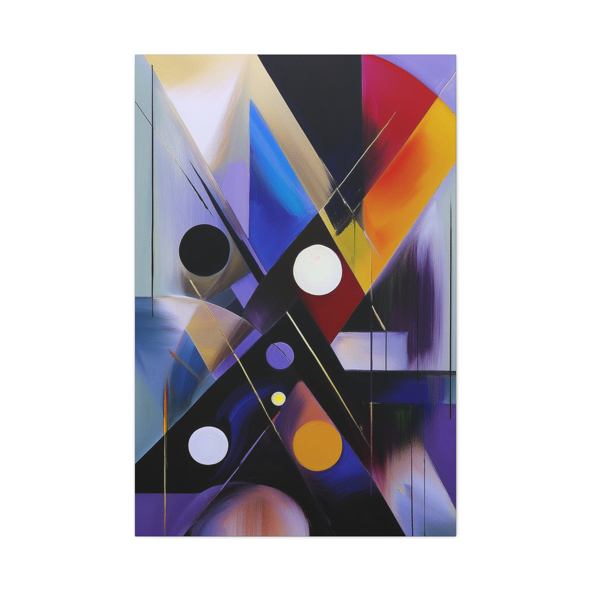 Colors Abstract Painting Print Canvas 20x24,20x30,24x30, 24x32,24x36,30x40, 32x48,36x48,40x60 Pine-Wood Inner Frame ABS-35