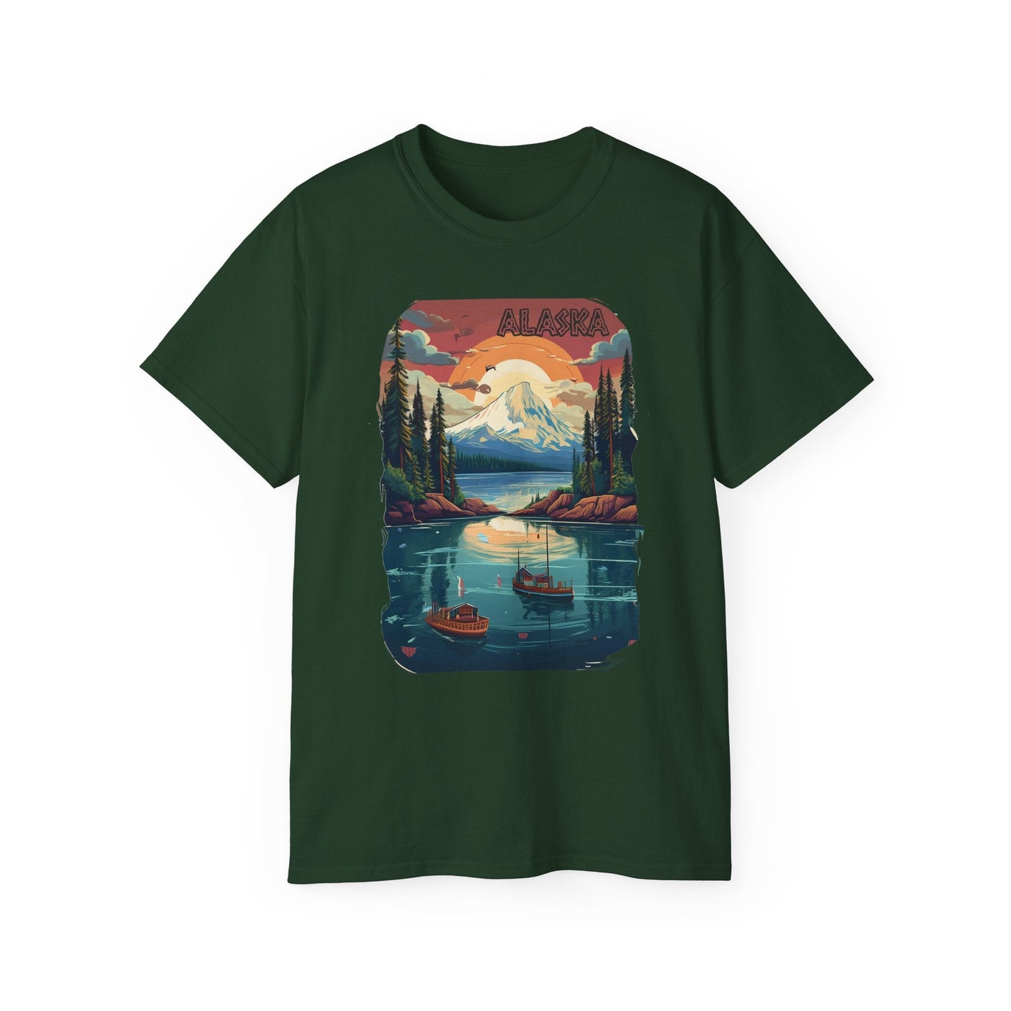 Alaska Graphic Unisex Cotton T‑Shirt 3