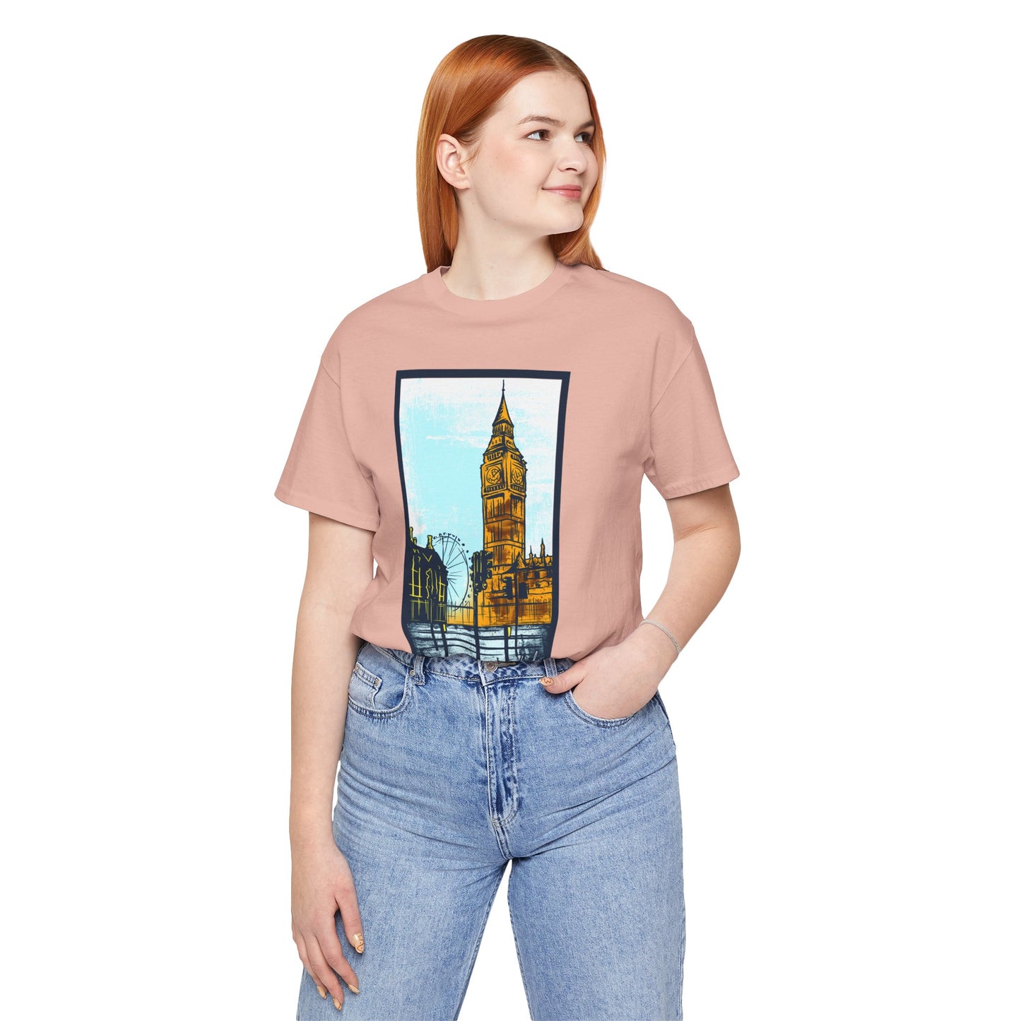 Retro Poster London Graphic Design Tee, London Shirt, Vintage Tees, Art Design T-Shirt, Graphic Tee, Retro Art Shirts