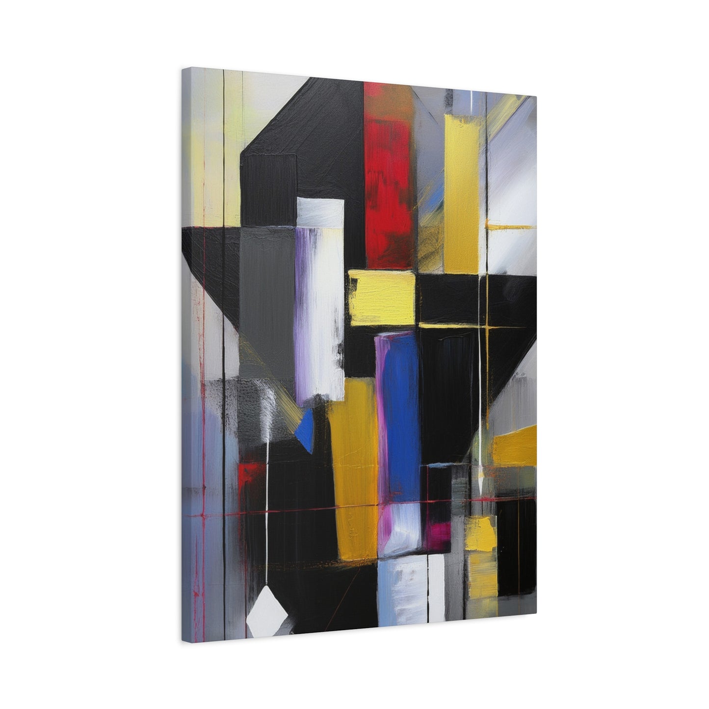 Abstract Geometric Painting Print Canvas 20x24,20x30,24x30 24x32,24x36,30x40 32x48,36x48,40x60 Pine-Wood Inner Frame ABS-36