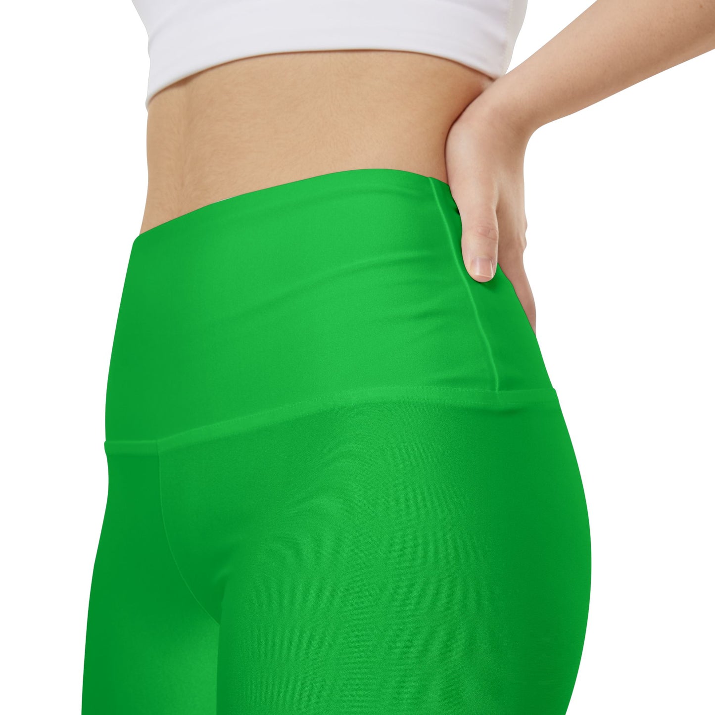 Jade Green Women's Bright Green Workout Shorts - High-Waist Athletic Bike Shorts