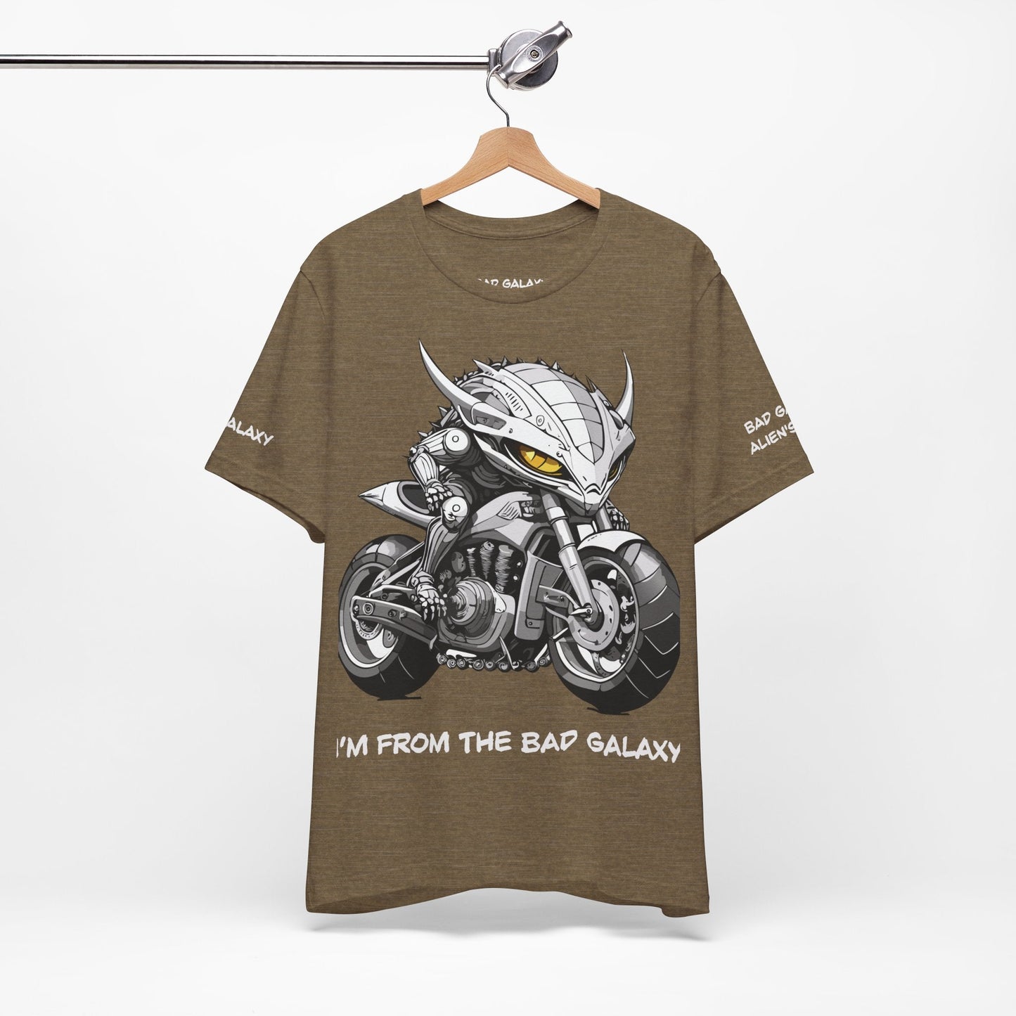 Alien Tee Shirt From Bad Galaxy 100 Percent Cotton Eco Friendly Inks Made In USA