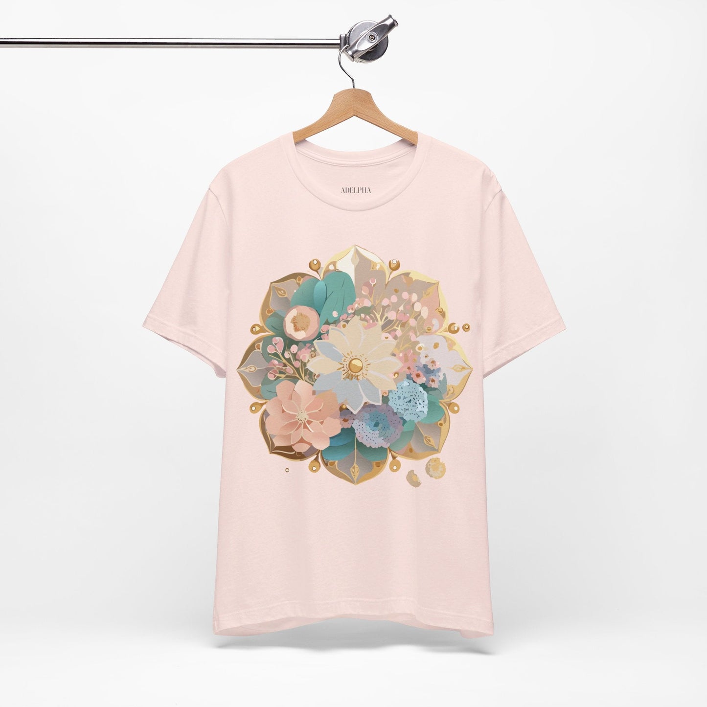 Mandala Graphic Unisex 100 Cotton Vintage Floral Artwork Tee 15