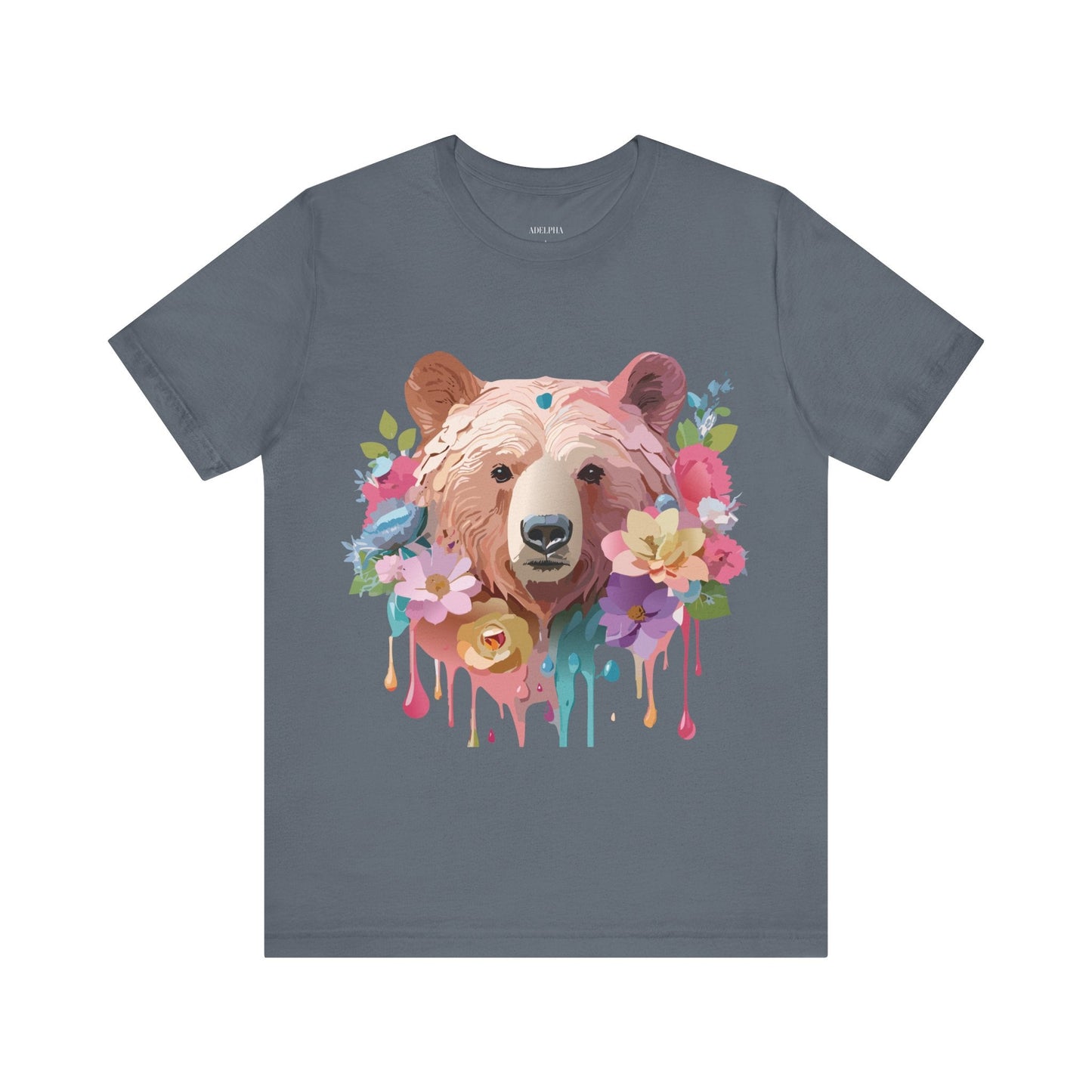 Bear Graphic T Shirt Unisex Adelpha Vintage Art Design Tee Edition
