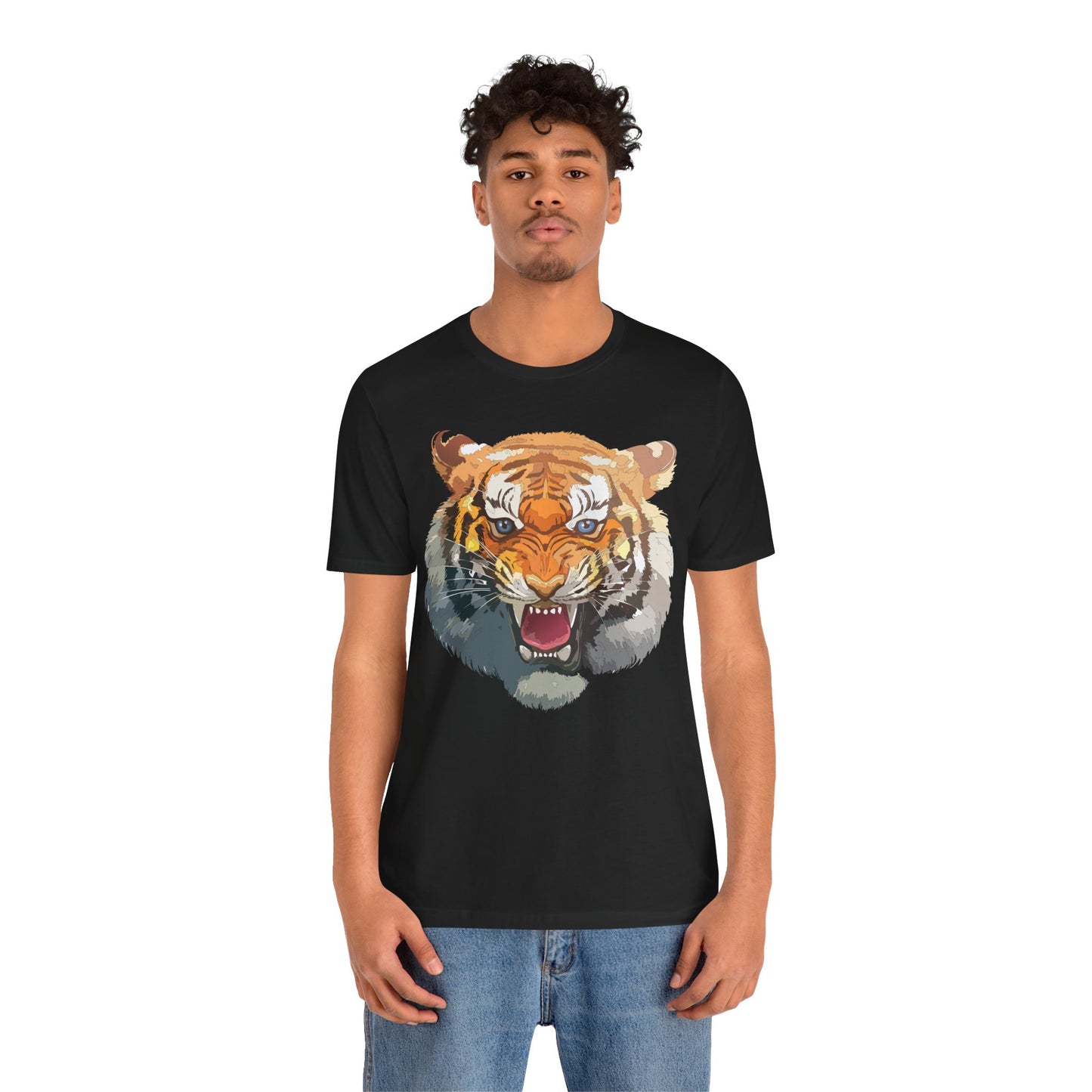 Tiger Shirt, Animal Shirt, T-Shirt with Tiger, Art Design Tee, Animal Tees, Safari T-Shirt, Graphic Design Tee 14