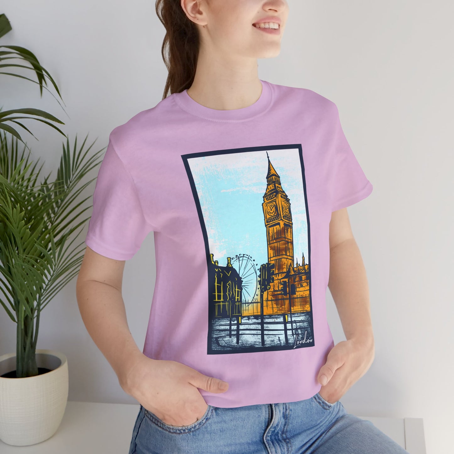 Retro Poster London Graphic Design Tee, London Shirt, Vintage Tees, Art Design T-Shirt, Graphic Tee, Retro Art Shirts
