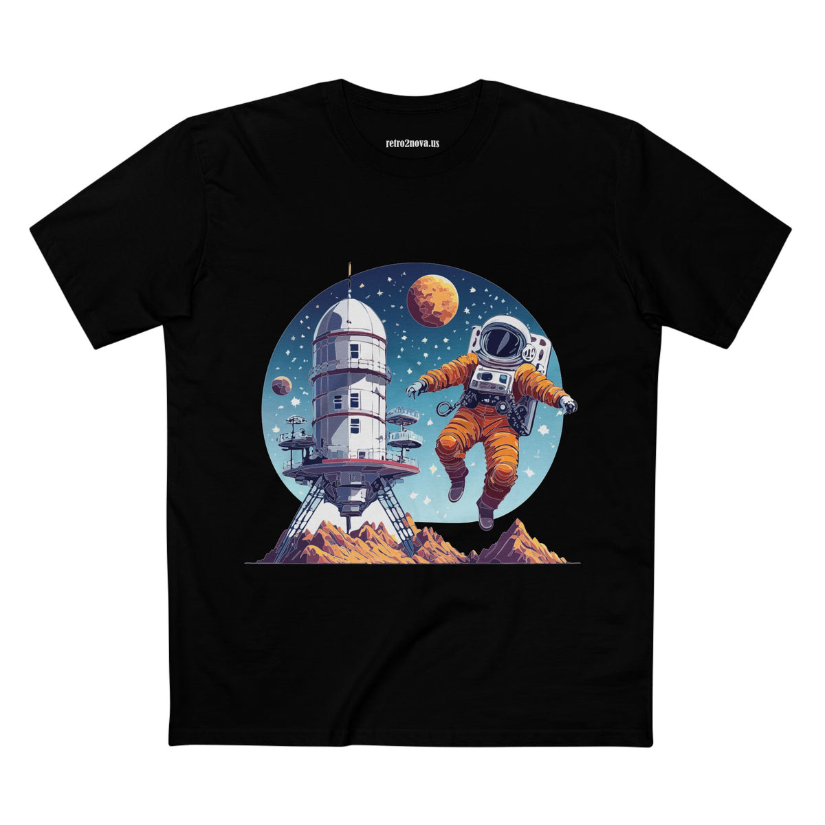 Cosmos Astronaut Graphic Tee Staple Unisex 100 Cotton Tee Shirt - CS-18