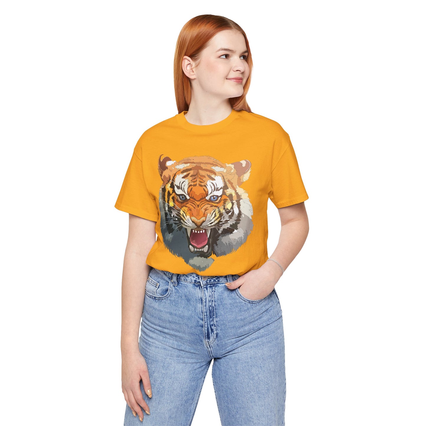 Tiger Shirt, Animal Shirt, T-Shirt with Tiger, Art Design Tee, Animal Tees, Safari T-Shirt, Graphic Design Tee 14