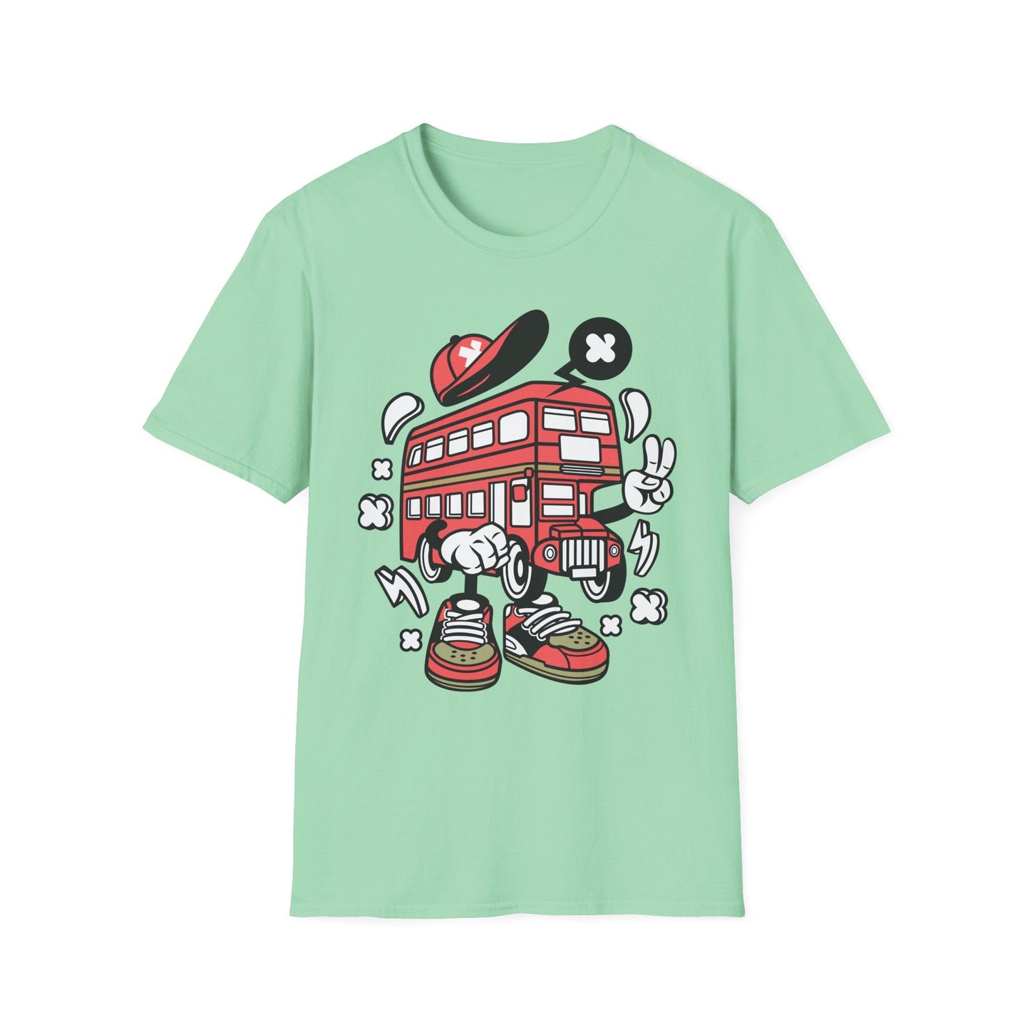 Cartoon Animation T Shirt Funny Tee Unisex Gildan Softstyle 64000 100 Percent Ring Spun Cotton