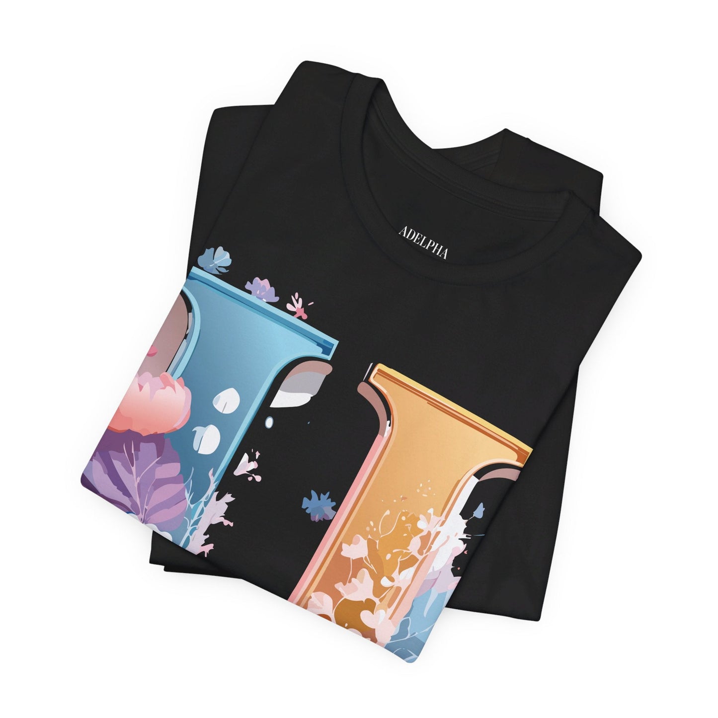 Letter U Graphic Tee Unisex Jersey Short Sleeve Premium Adelpha Art Design Shirt