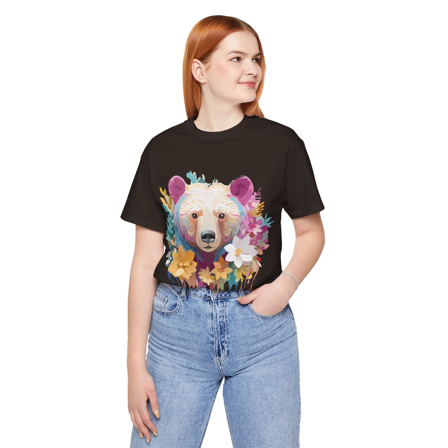 Bear Graphic Tee Unisex Vintage Inspired Artwork Adelpha Premium Collection