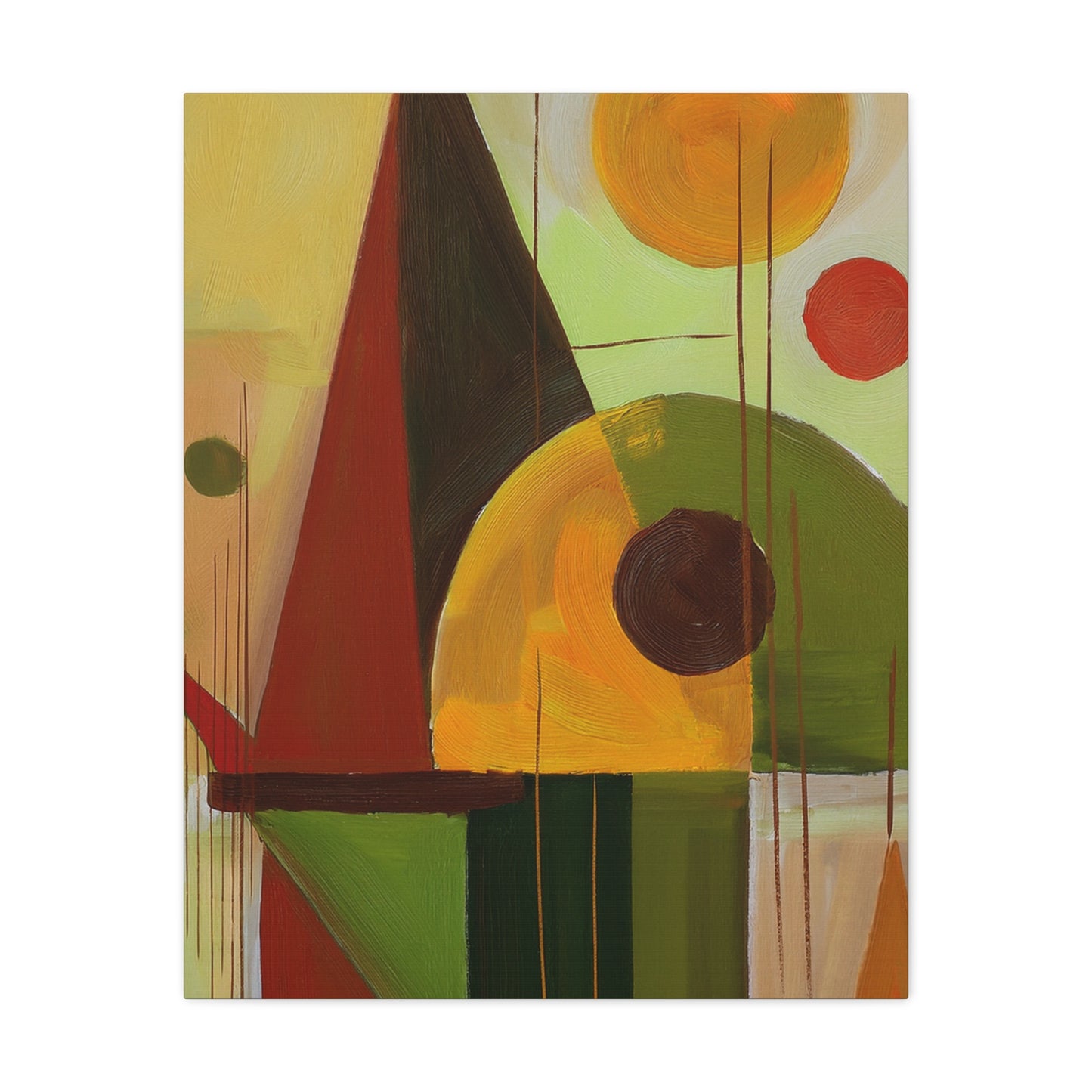 Abstract Geometric Painting Print Canvas 20x24,20x30,24x30 24x32,24x36,30x40 32x48,36x48,40x60 Pine-Wood Inner Frame ABS-60