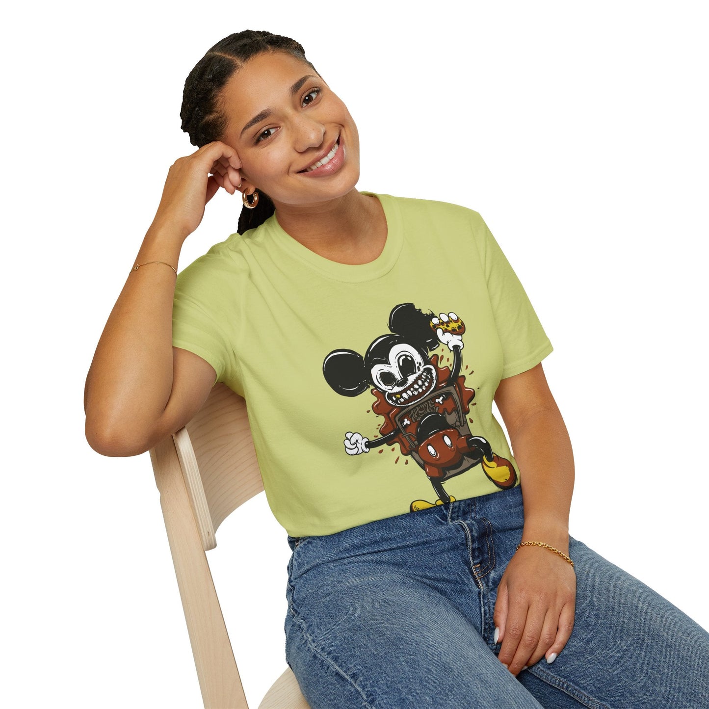 Cartoon T Shirt Animation Tee Unisex Gildan Softstyle 64000 100 Percent Cotton Comfort