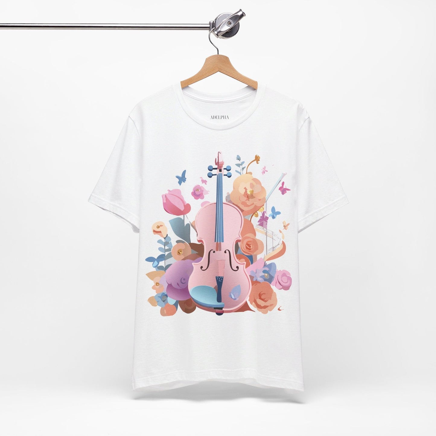 Adelpha Graphic Tee Unisex Short Sleeve Art Design Vintage Inspired Music T Shirt