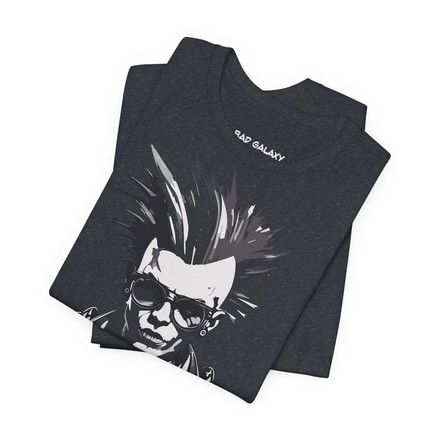 Bad Galaxy Punk Rock Tee Shirt Lightweight Fabric Made To Order 100 Percent Cotton Eco Friendly Inks