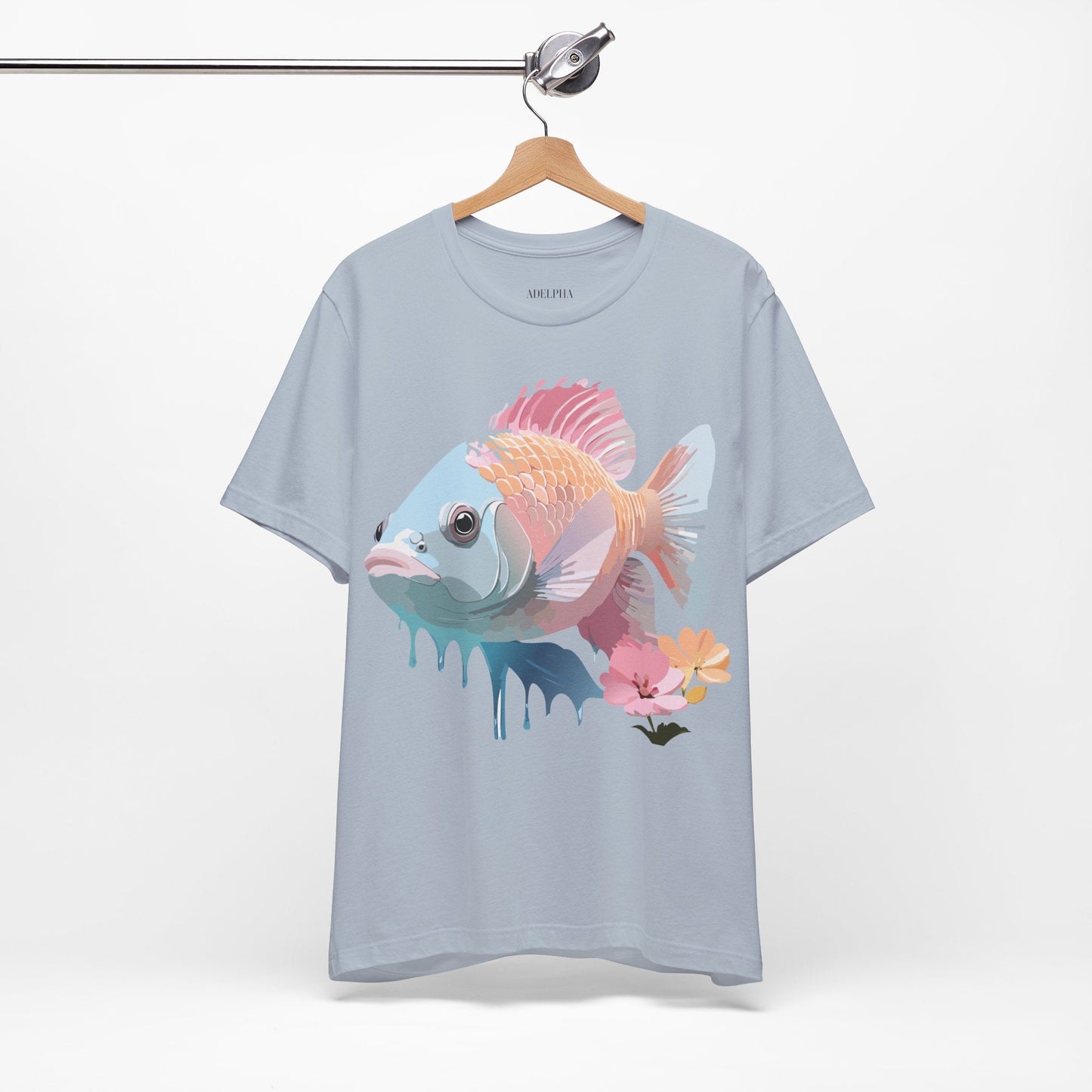 Fish Graphic Unisex 100 Cotton Vintage Artwork Tee 1