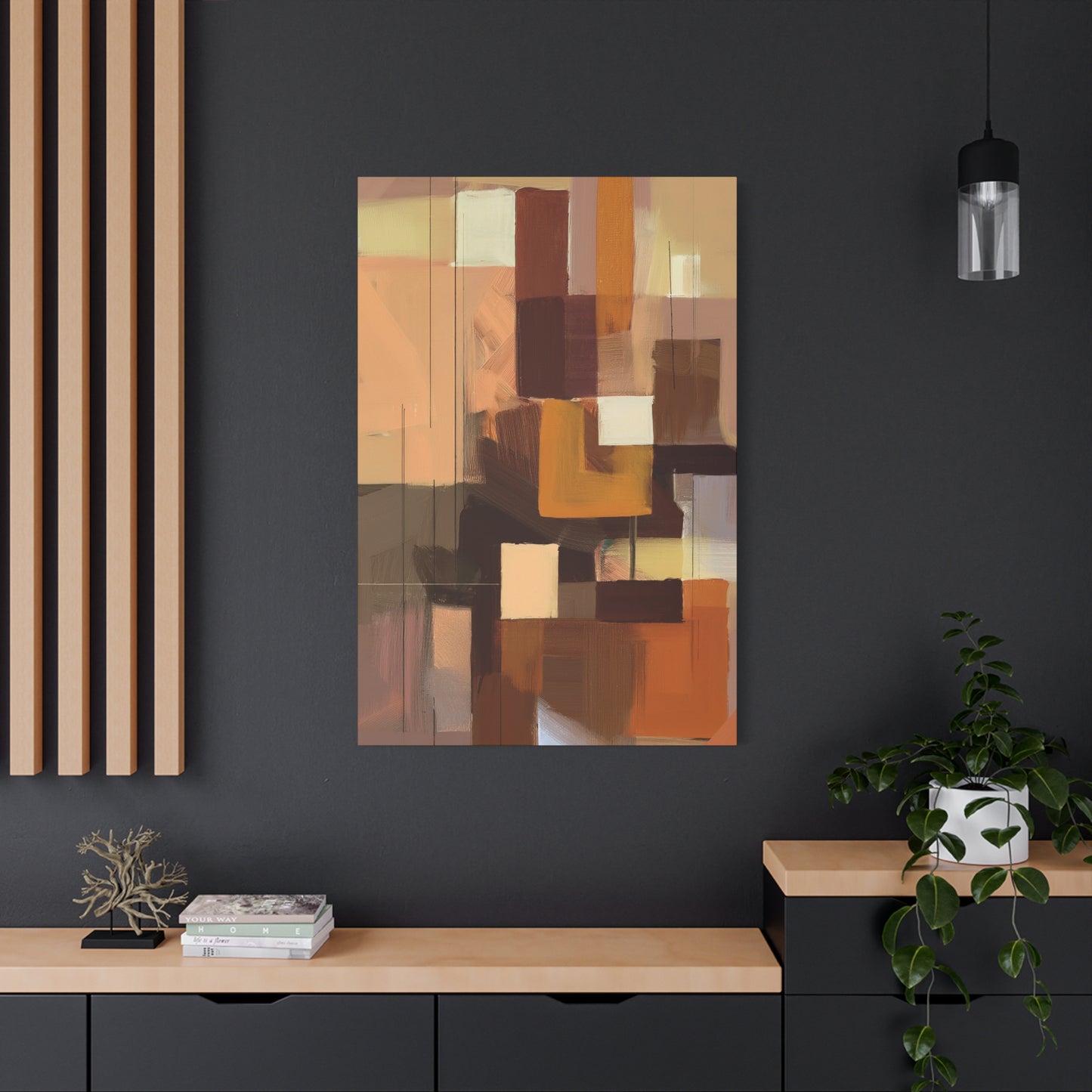 Abstract Geometric Painting Print Canvas 20x24,20x30,24x30 24x32,24x36,30x40 32x48,36x48,40x60 Pine-Wood Inner Frame ABS-49