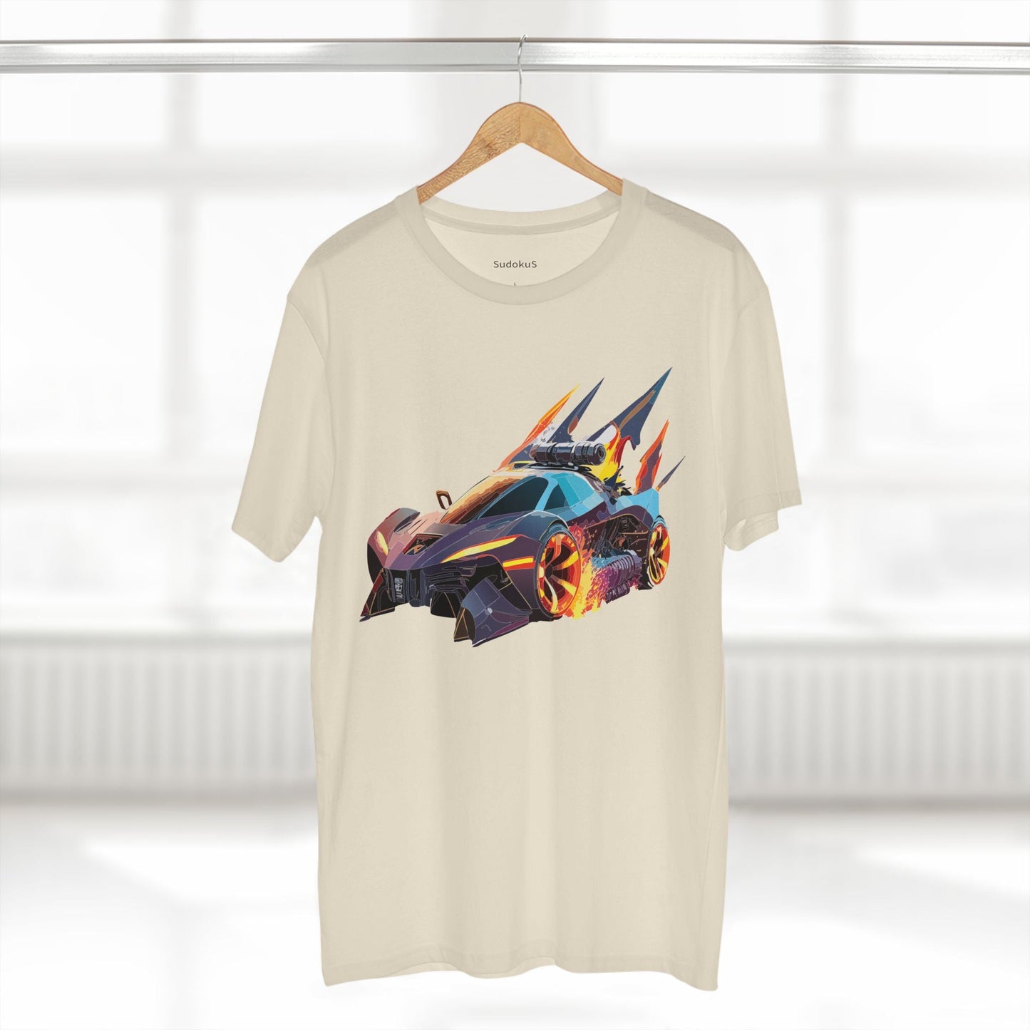 Car Graphic Unisex 100 Cotton Staple Tee 1