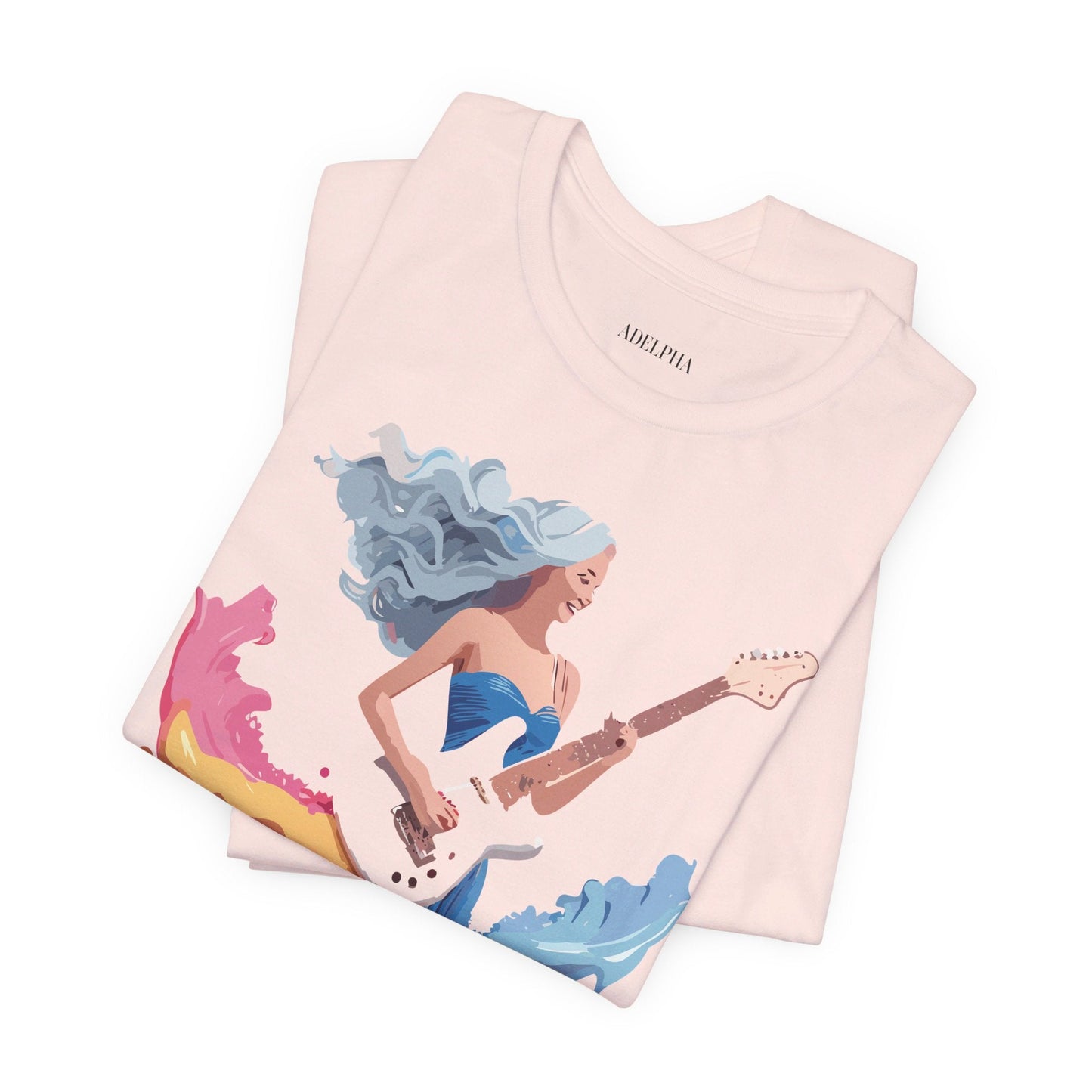 Music Graphic Tee Unisex Short Sleeve Shirt With Vintage Inspired Artwork From Adelpha