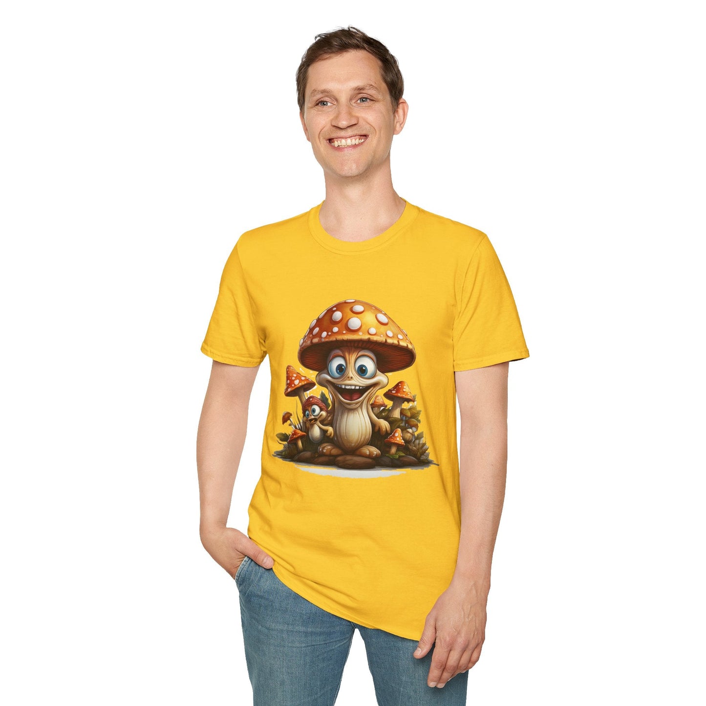 Mashroom Tee Shirt Unisex Softstyle 64000 Comfortable Mushroom Shirt With Funny Fungus Design