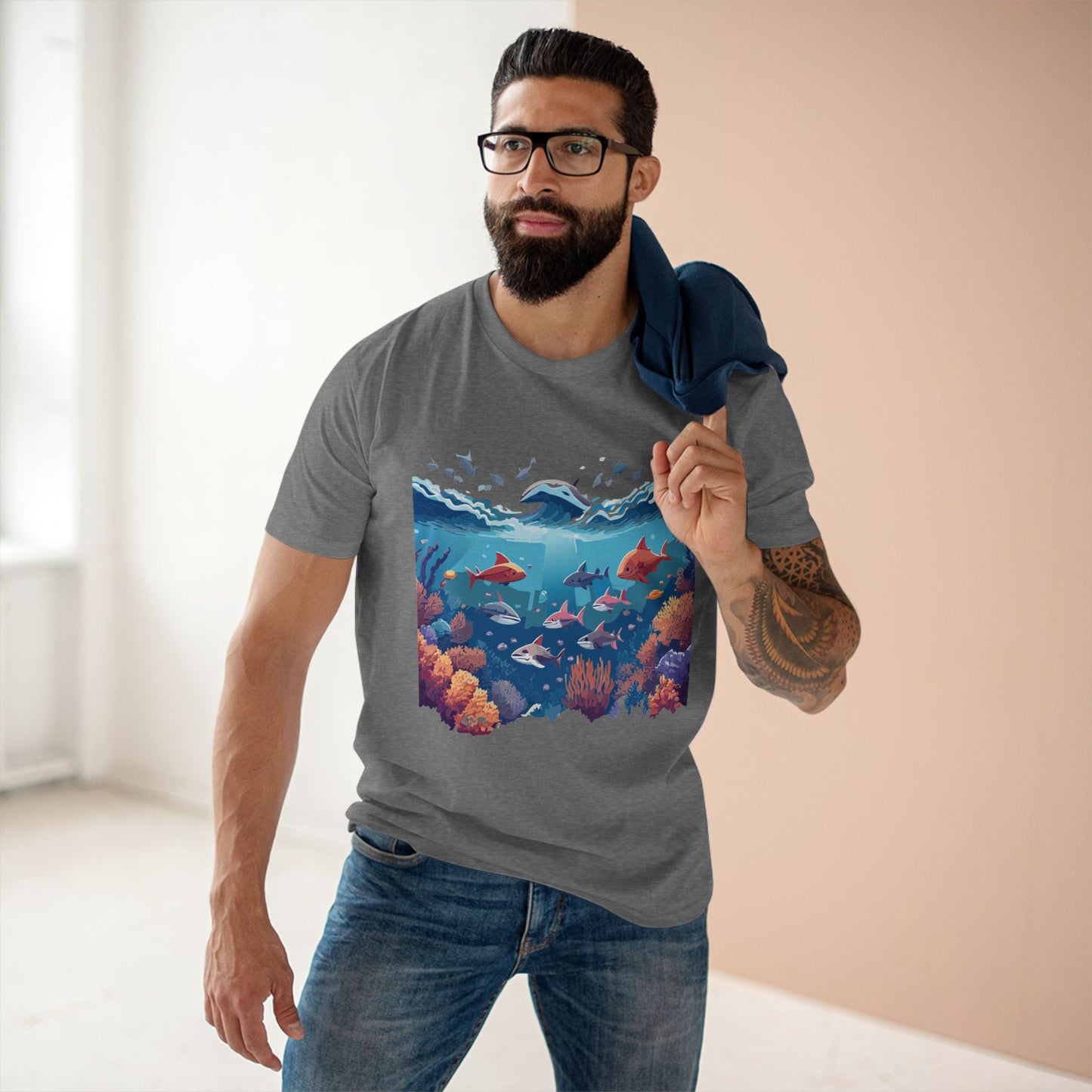 Ocean Shirt Ocean Pacific OP2 Unisex Premium Cotton Art Tee With Original Design Retro2Nova
